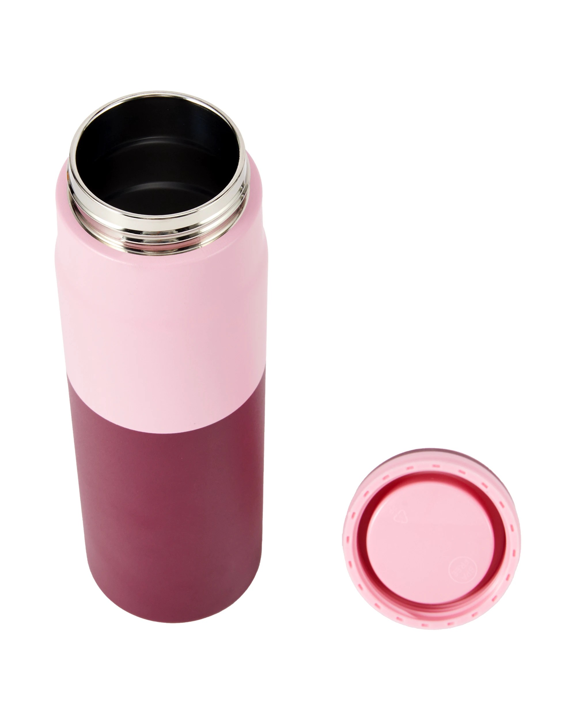 4 700ml Pink Stainless Steel Twist Top Drink Bottle, 4 of 6