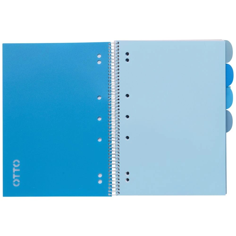 3 Otto A4 5 Subject Notebook 250 Page Blue, 3 of 5