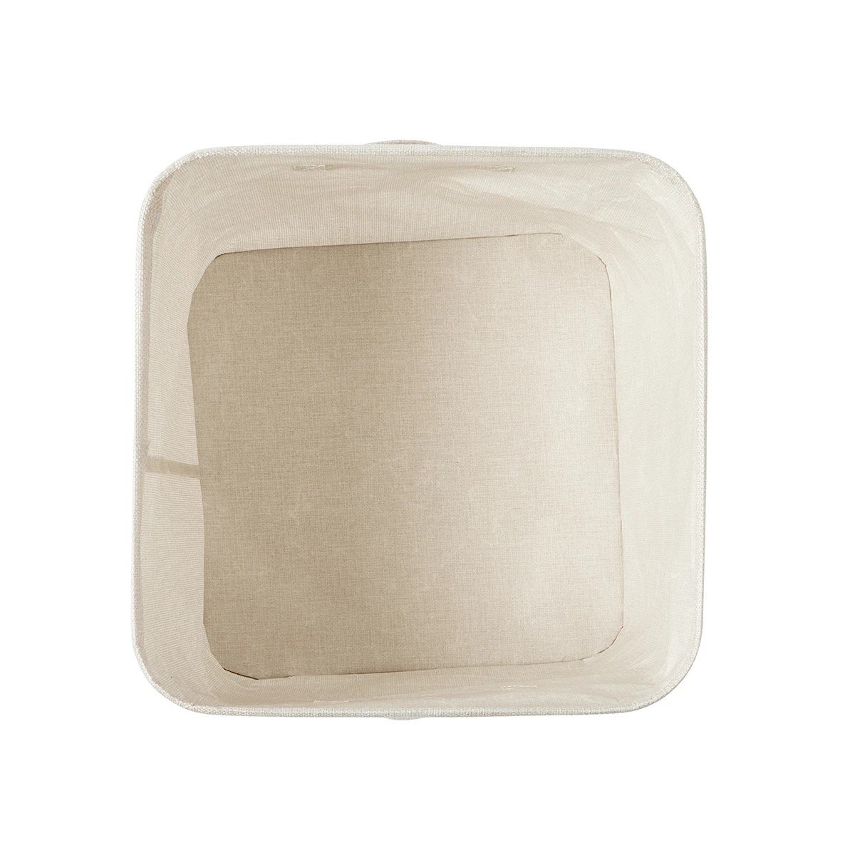 7 Linen Look Open Storage Box - Beige, 7 of 9