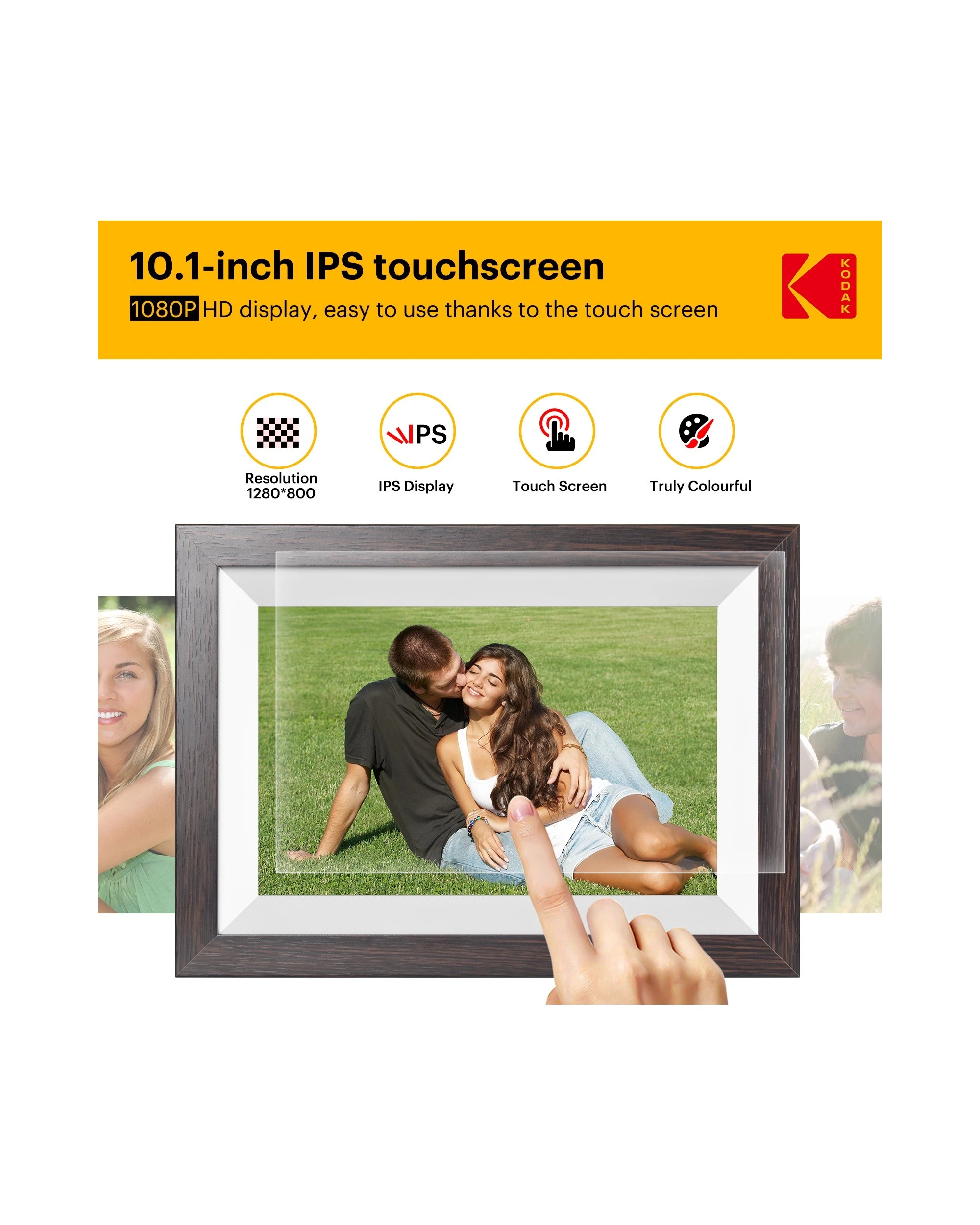 4 Kodak RCF-1012W 10.1 Inch Wi-Fi Photo Frame 32GB, 4 of 8