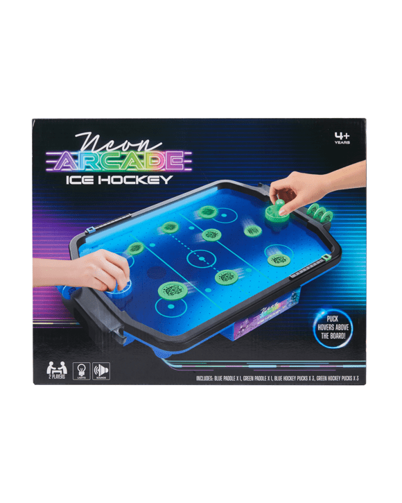 Neon Arcade Ice Hockey Game