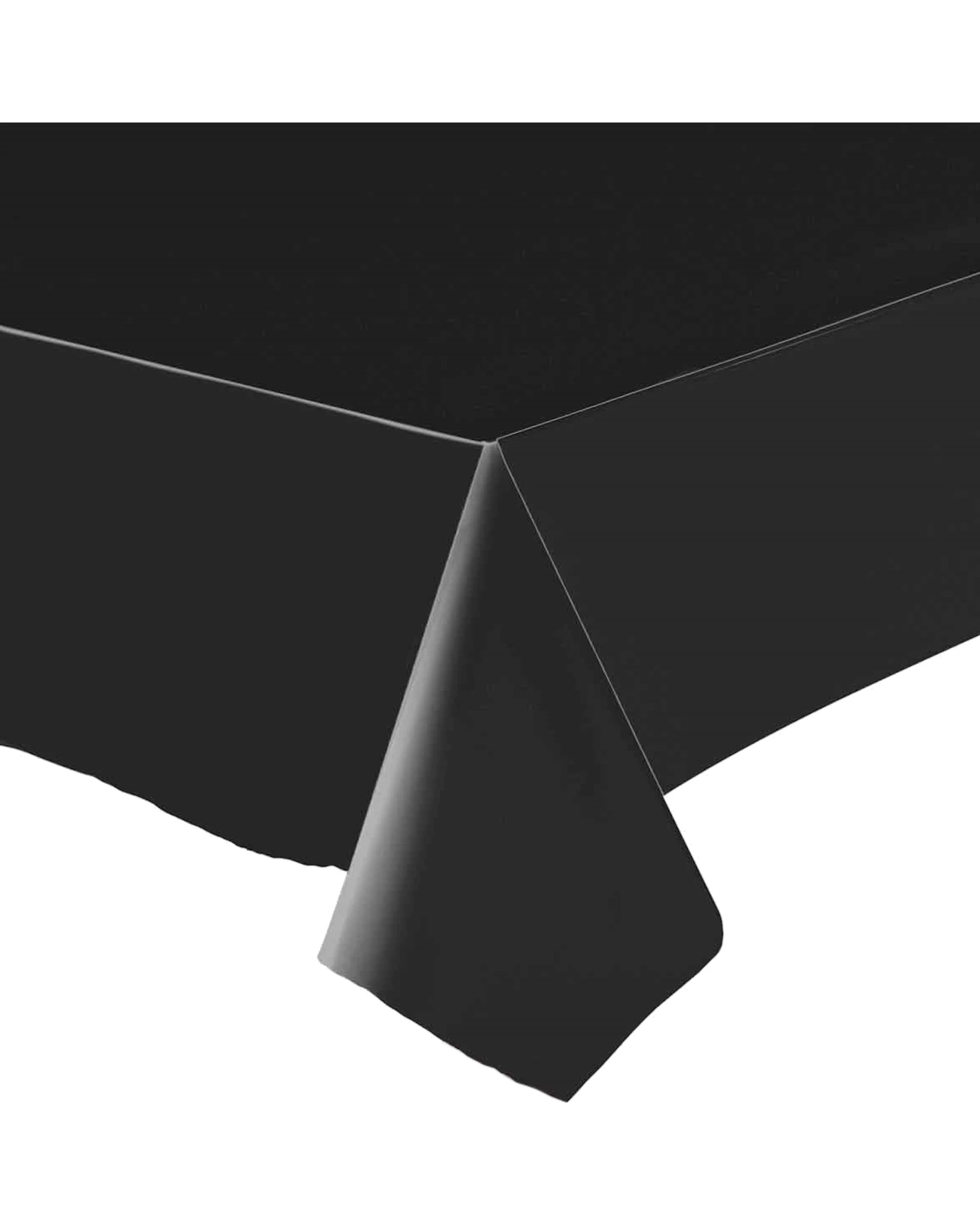 1 Amscan Rectangle Paper Tablecloth - Jet Black - Jet Black, 1 of 4
