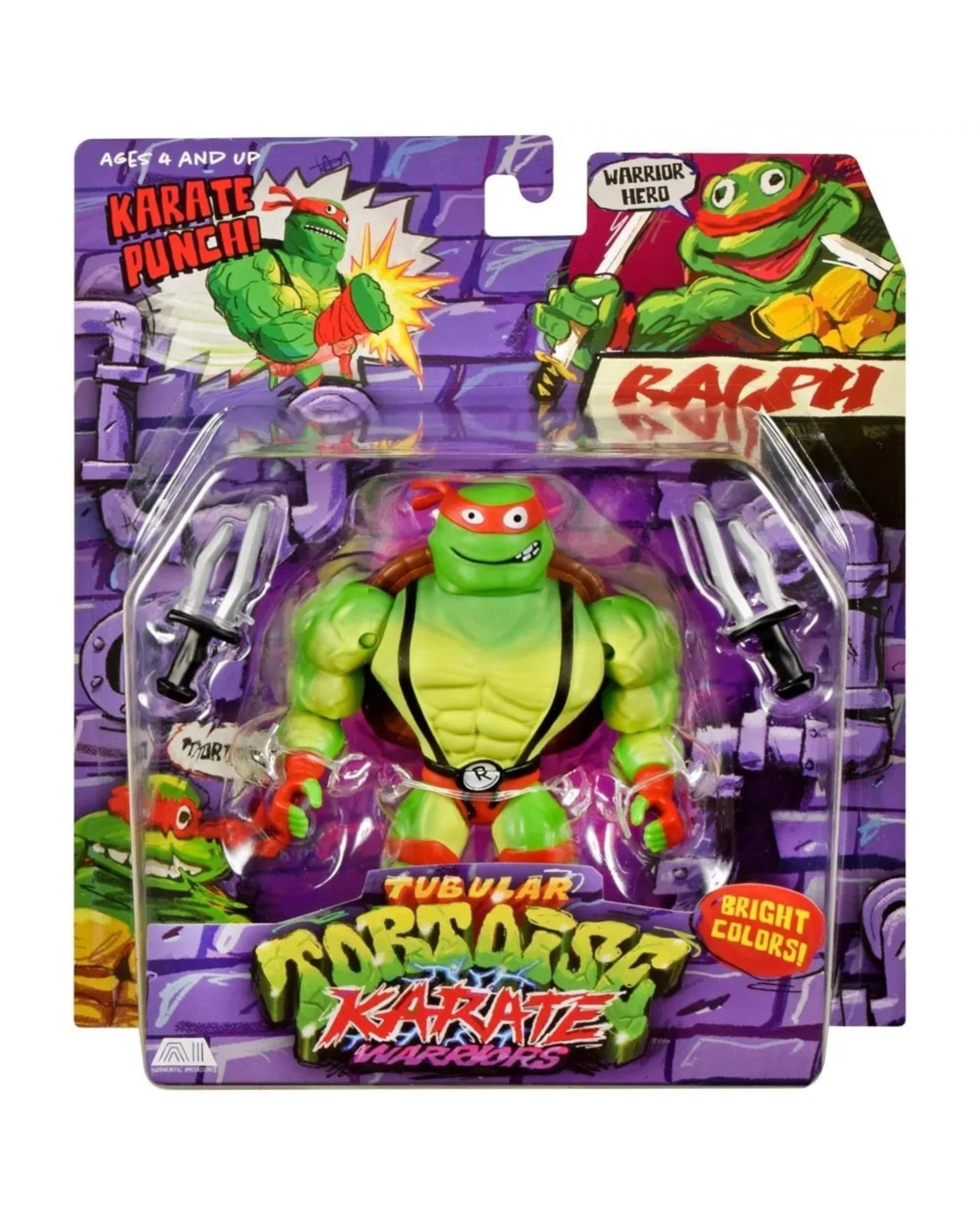 6 Teenage Mutant Ninja Turtles Mutant Mayhem Knockoff Knockout Raph and Ralph Action Figure 2 Pack, 6 of 7
