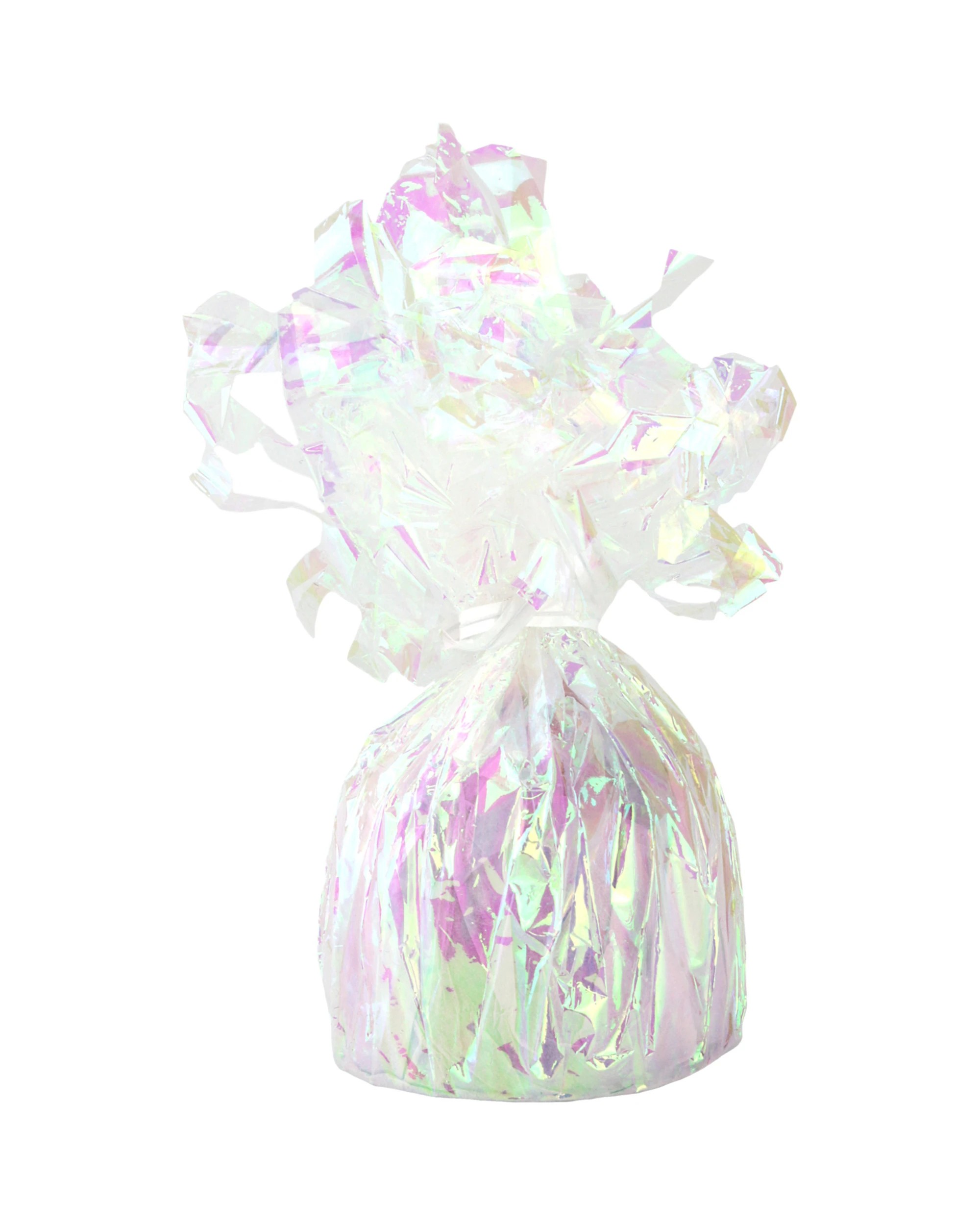1 Partyrama Iridescent Cellophane Balloon Weight 11cm - Iridescent, 1 of 1