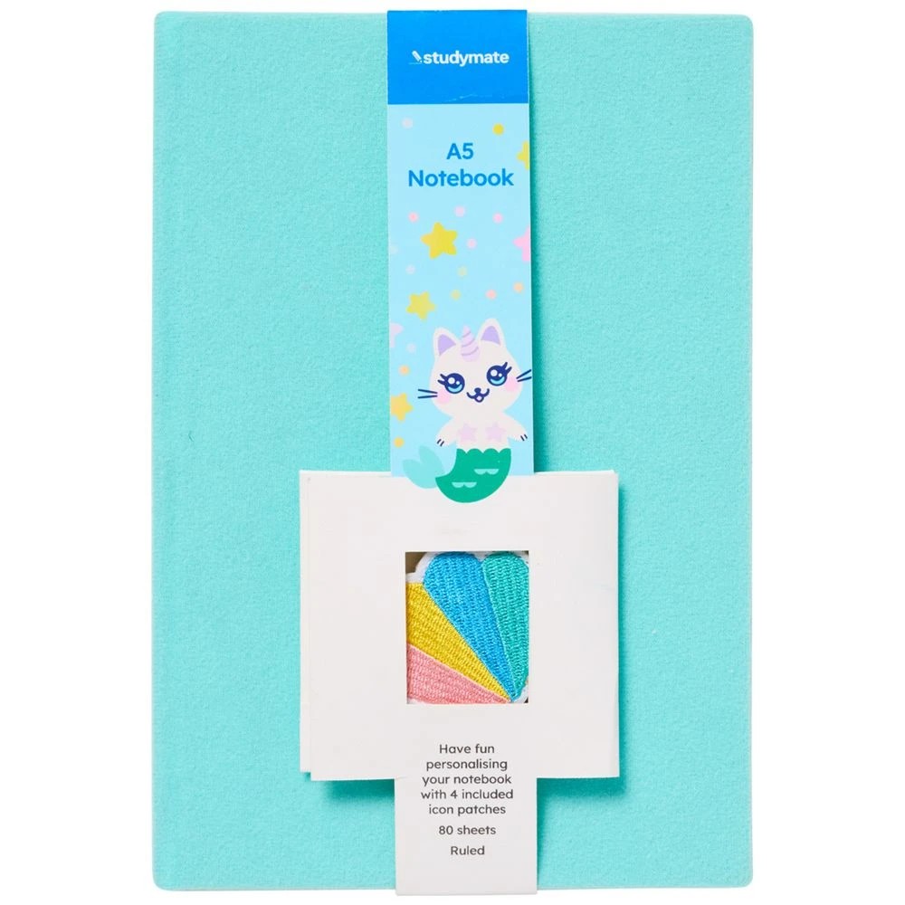 7 Studymate Purrmaid A5 Removable Patch Notebook 80 Pages, 7 of 7