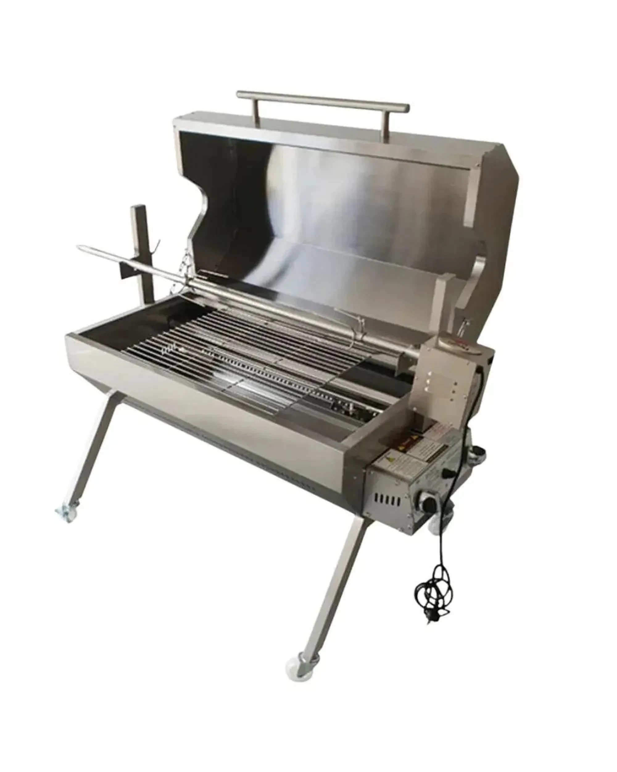 1 Flaming Coals Dual Fuel Spit Roaster 1000mm - 30kg Capacity, 1 of 10