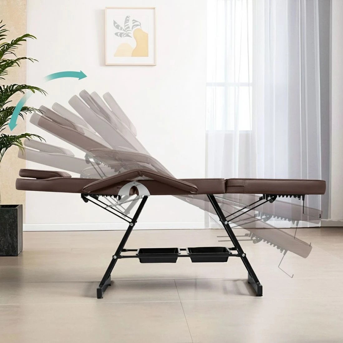 4 Zenses Massage Table Adjustable Salon Bed Chair 3 - Multi, 4 of 6
