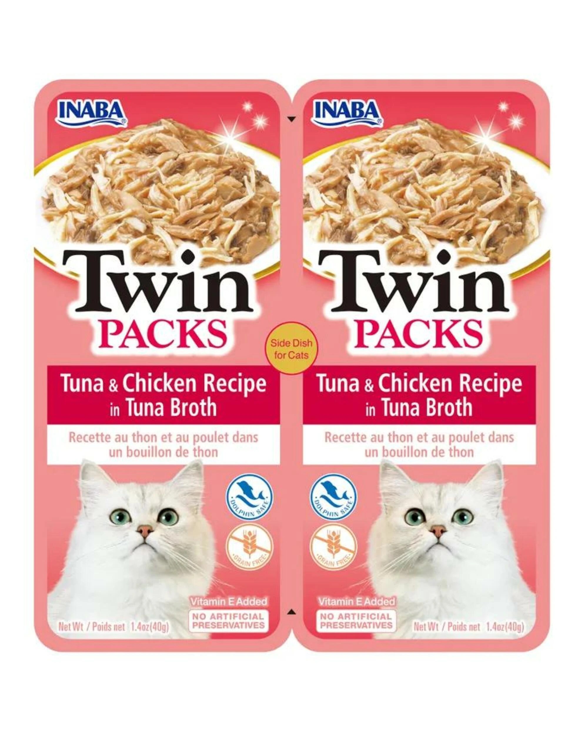 1 Inaba Cat Twin Packs Tuna Chicken In Tuna Broth 80g 6pk, 1 of 1