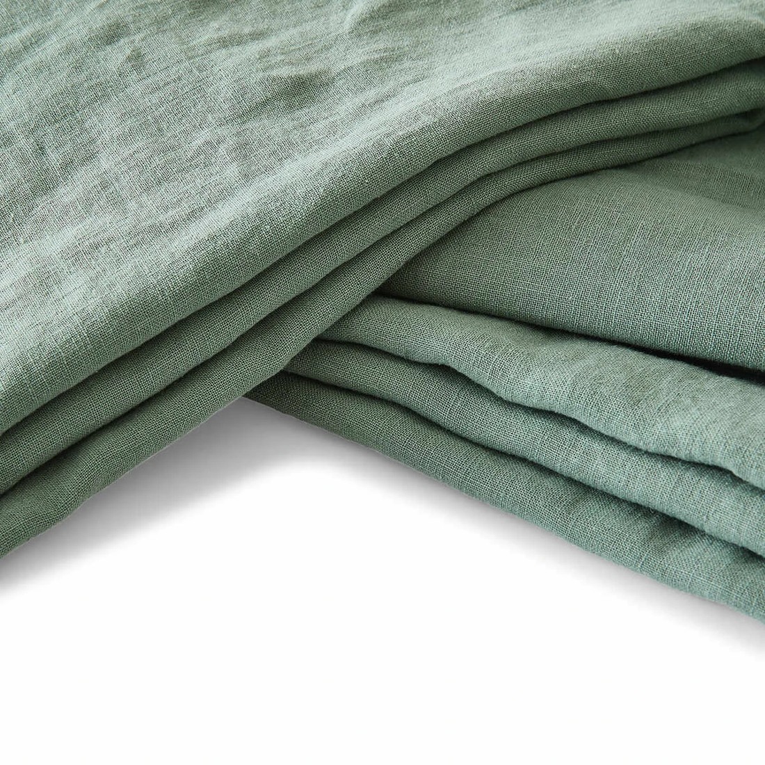7 Kayden Linen Cotton Quilt Cover Set - Queen Bed, Sage, 7 of 8