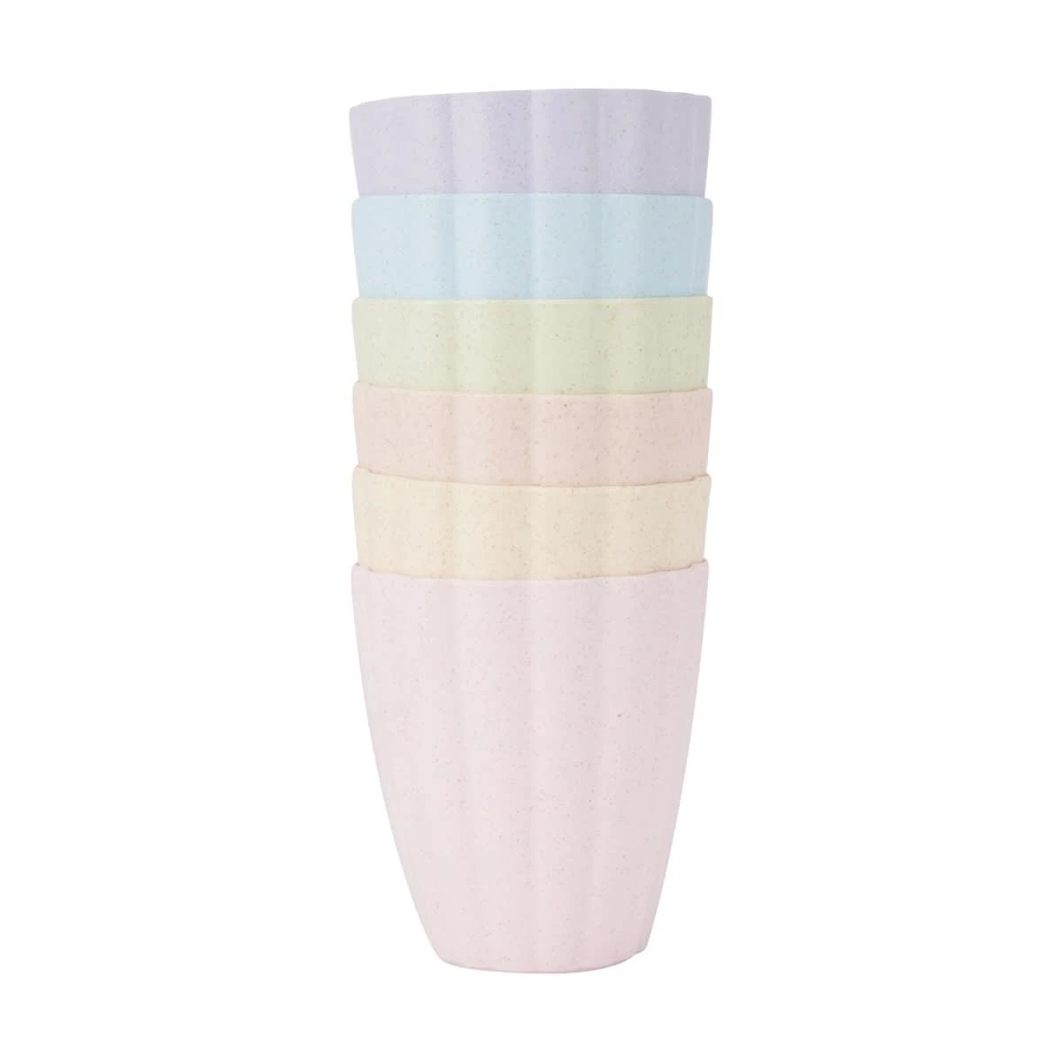 1 6 Piece Scalloped Cups, 1 of 6