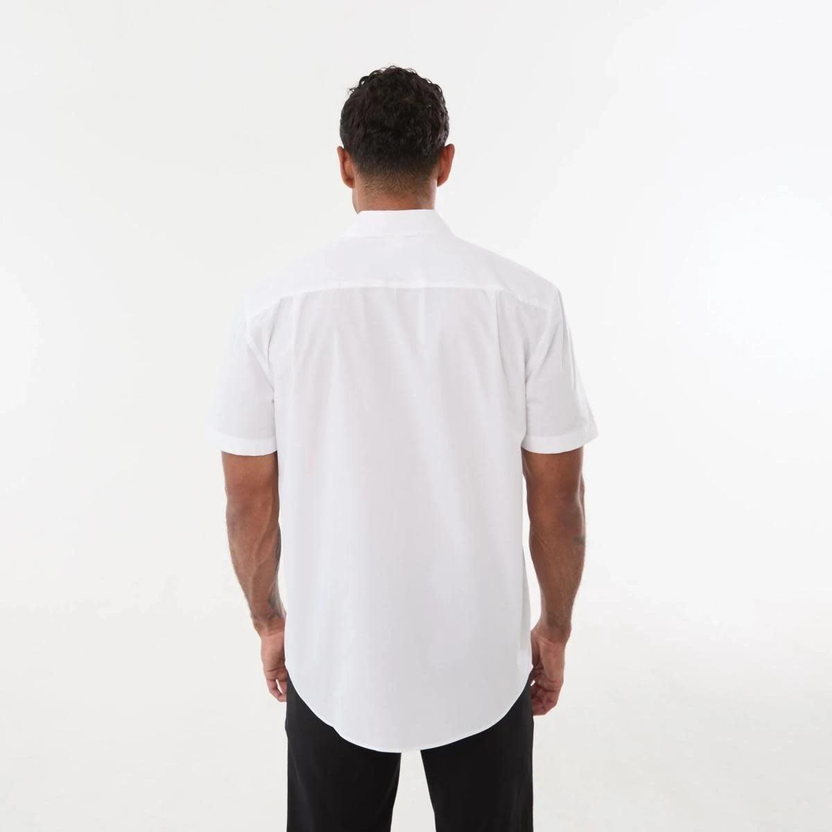 3 Work Short Sleeve Business Shirt WHITE, 3 of 5