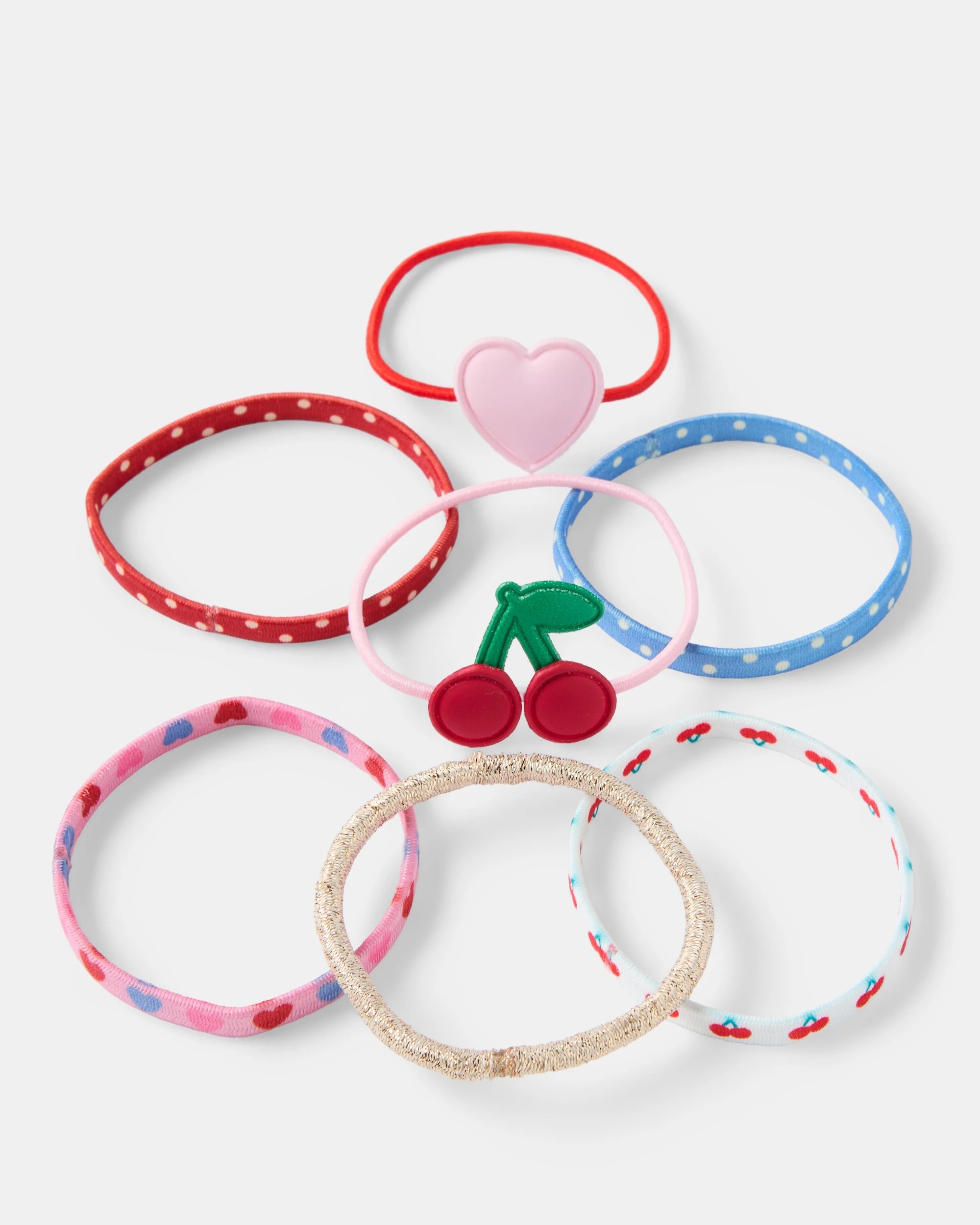 1 7 Pack Hair Tie - Cherry, 1 of 3
