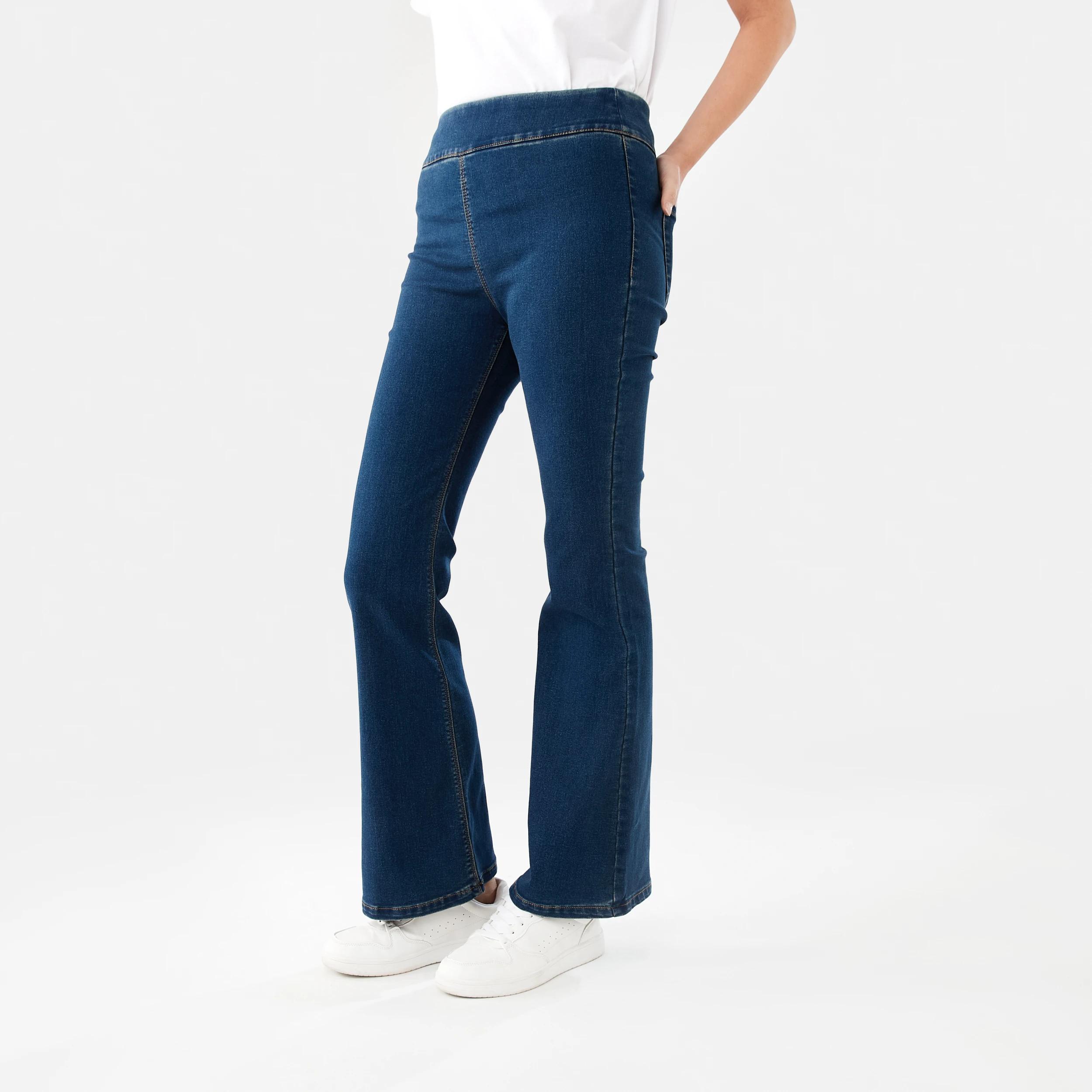 3 Flare Denim Jeggings DARK WASH, 3 of 8