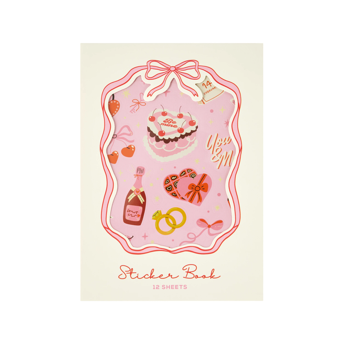 1 Valentine's Day Sticker Book - 12 Sheets, 1 of 6