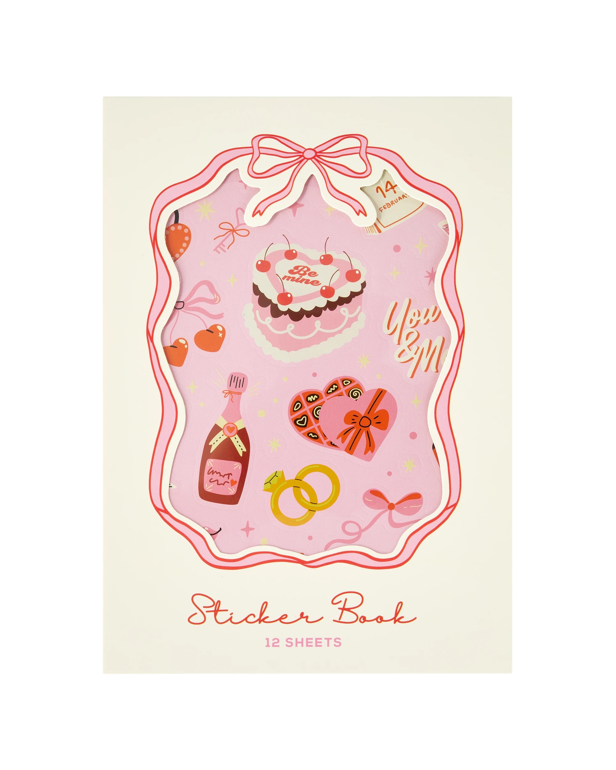 1 Valentine's Day Sticker Book - 12 Sheets, 1 of 6