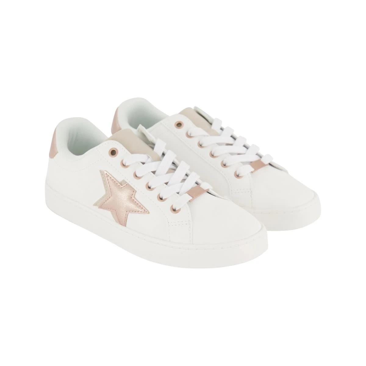 4 Dressy Detail PU Sneakers White, 4 of 5