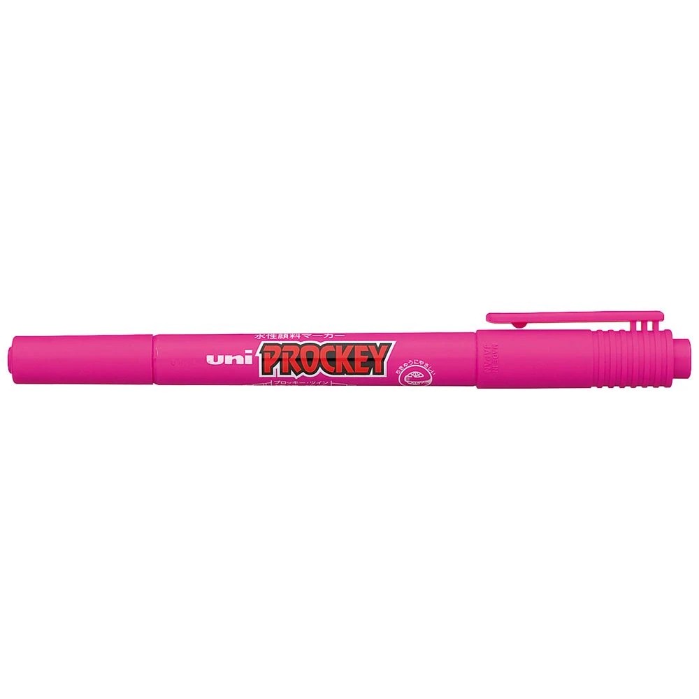1 Uni-ball Prockey Dual Permanent Marker Fine Wine Red, 1 of 2