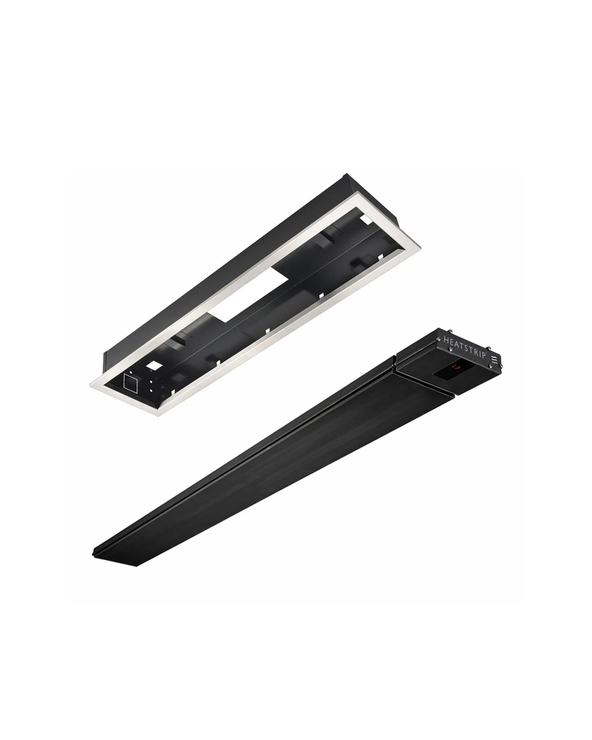 1 Heatstrip 2400W Classic Heater with Remote & Flush Mount Enclosure for THH3200 - Black, 1 of 6
