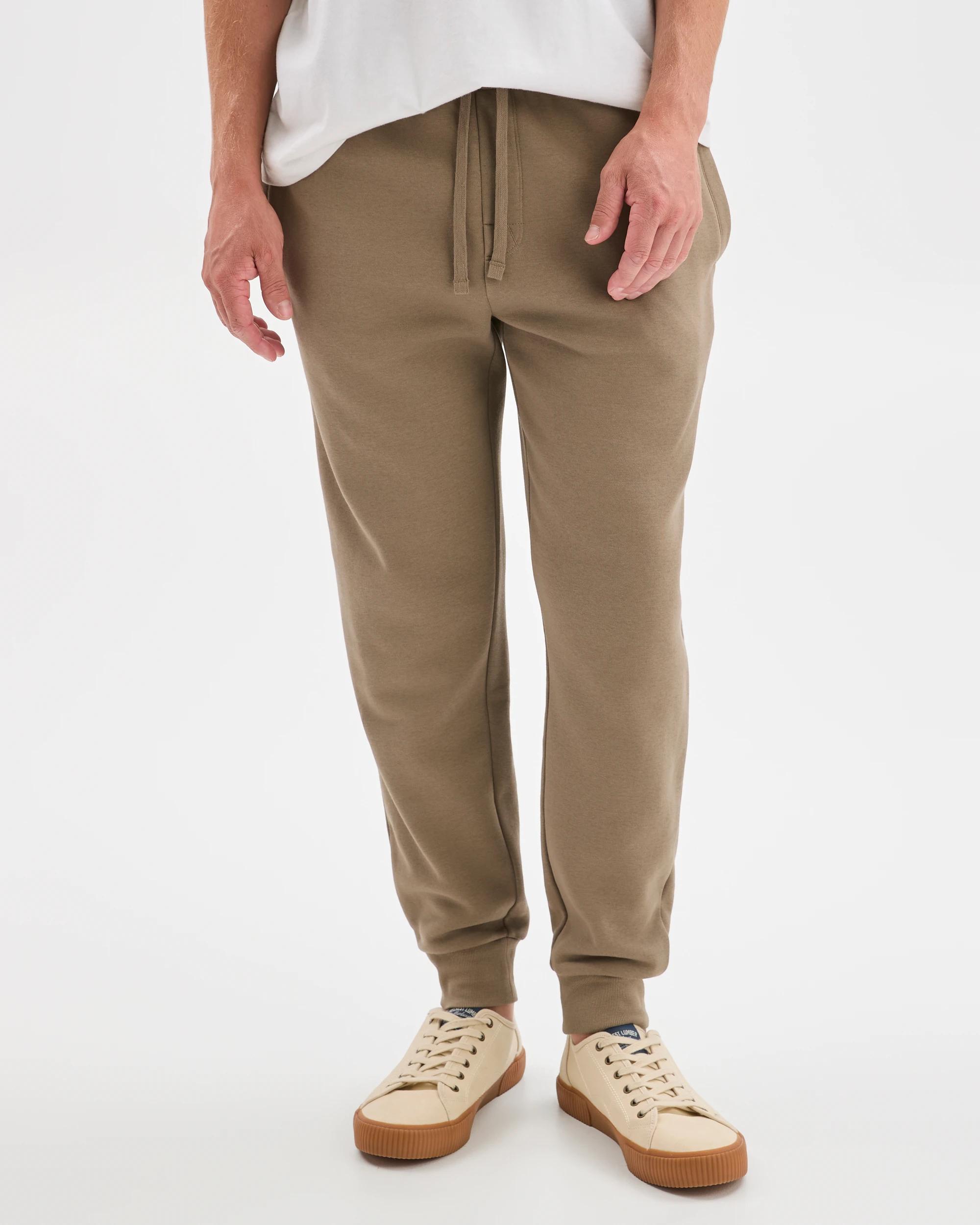 3 Target Man Australian Cotton Blend Cuffed Trackpants MUSHROOM, 3 of 7