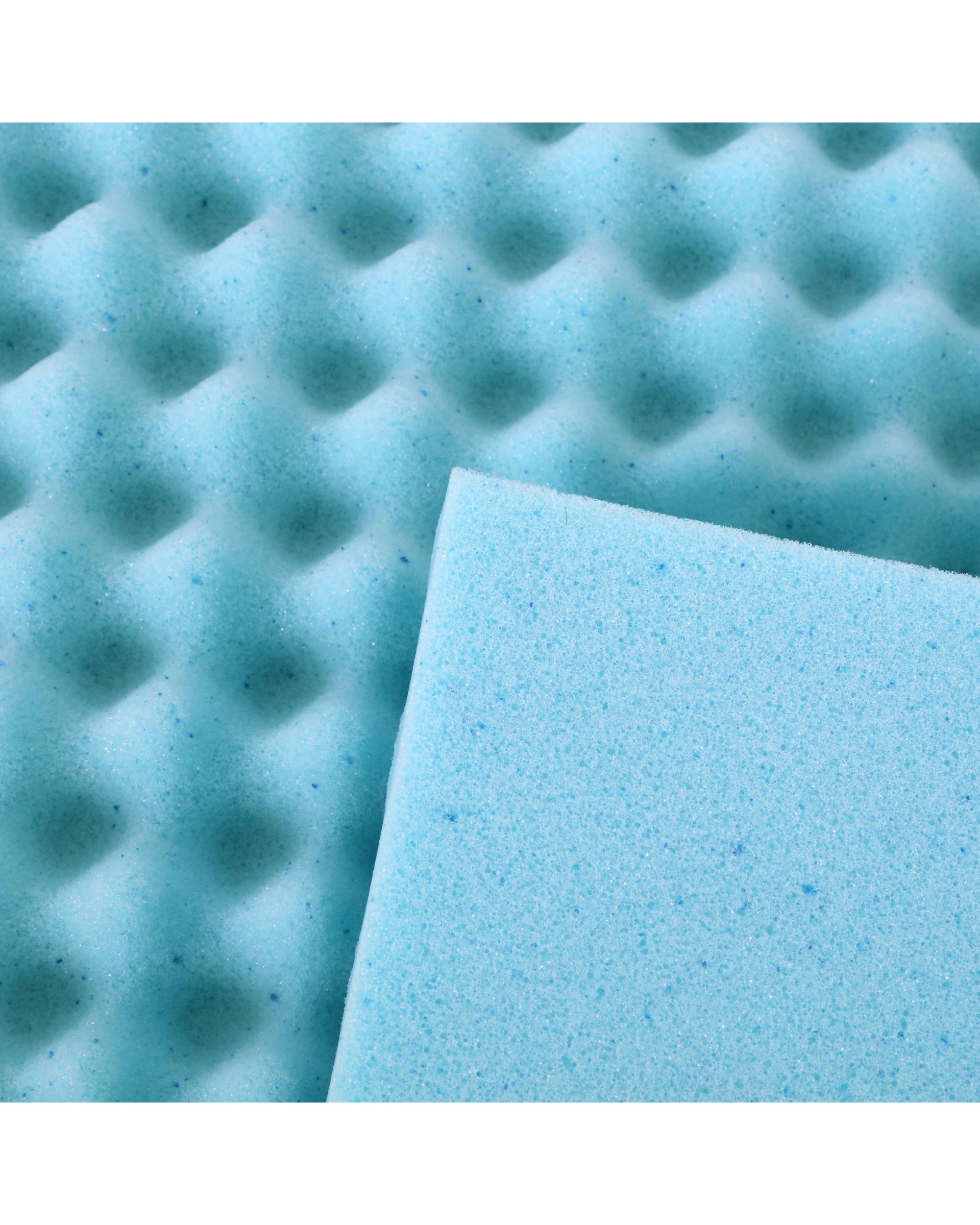 7 Dreamaker Gel Infused Convoluted Memory Foam Underlay - Super King Bed - Blue, 7 of 9