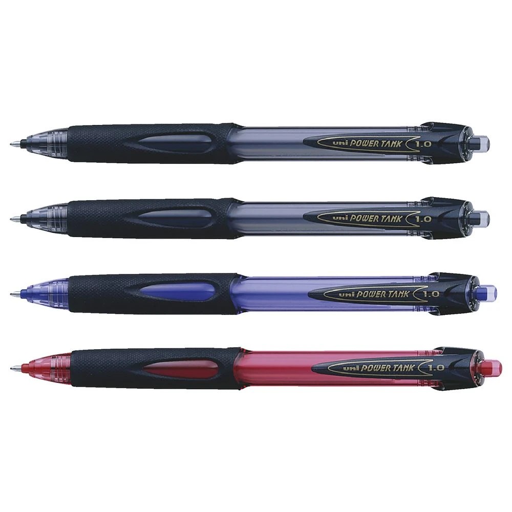 2 Uni Power Tank Ballpoint Pen 1.0mm Assorted 4 Pack, 2 of 4