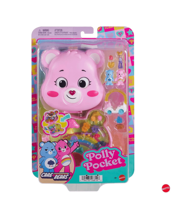 Polly Pocket x Care Bears Dolls and Playset