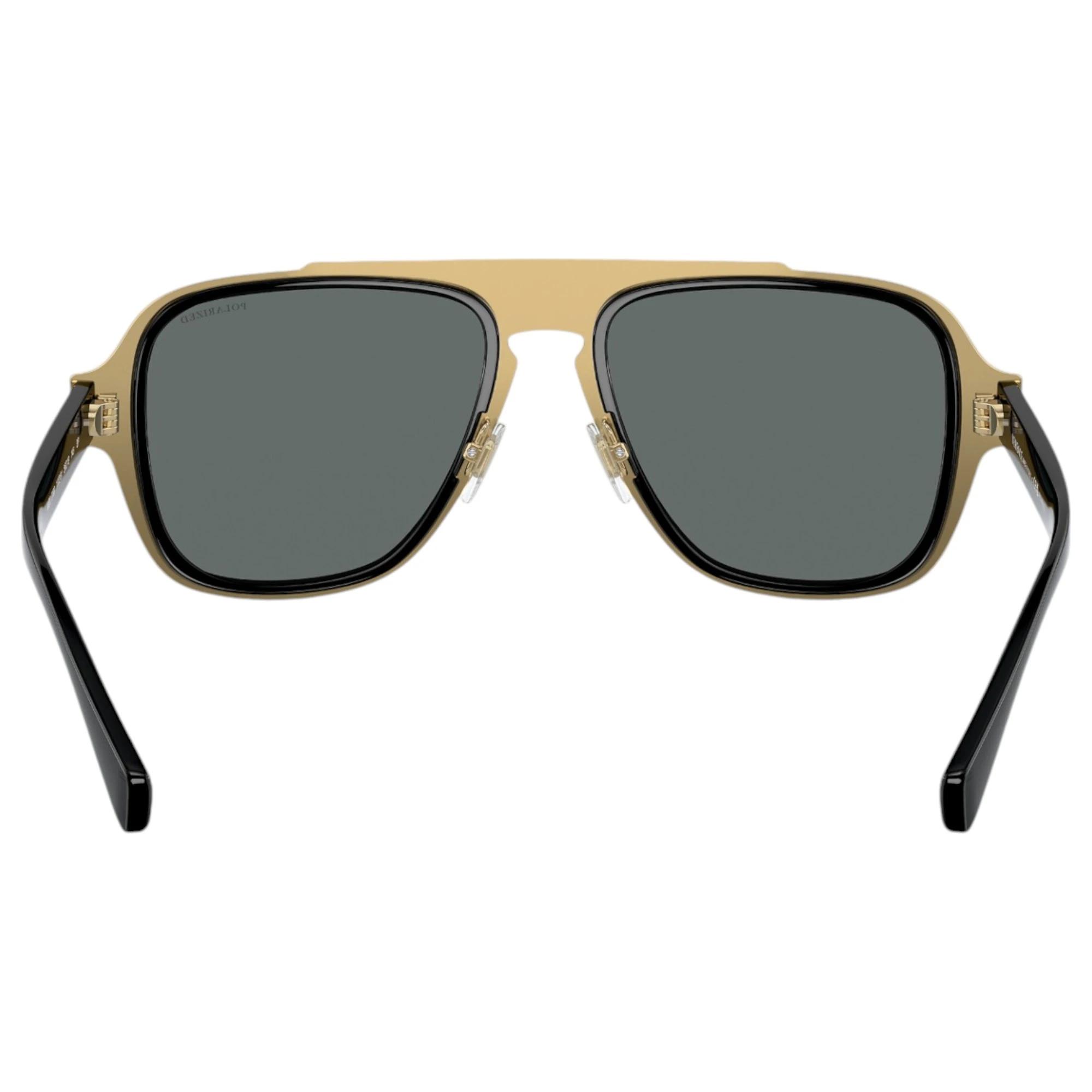 4 Versace Mens Sunglasses Ve2199 Black/ Dark Grey Polar Polarised Sunnies BLACK/DARK GREY, 4 of 5