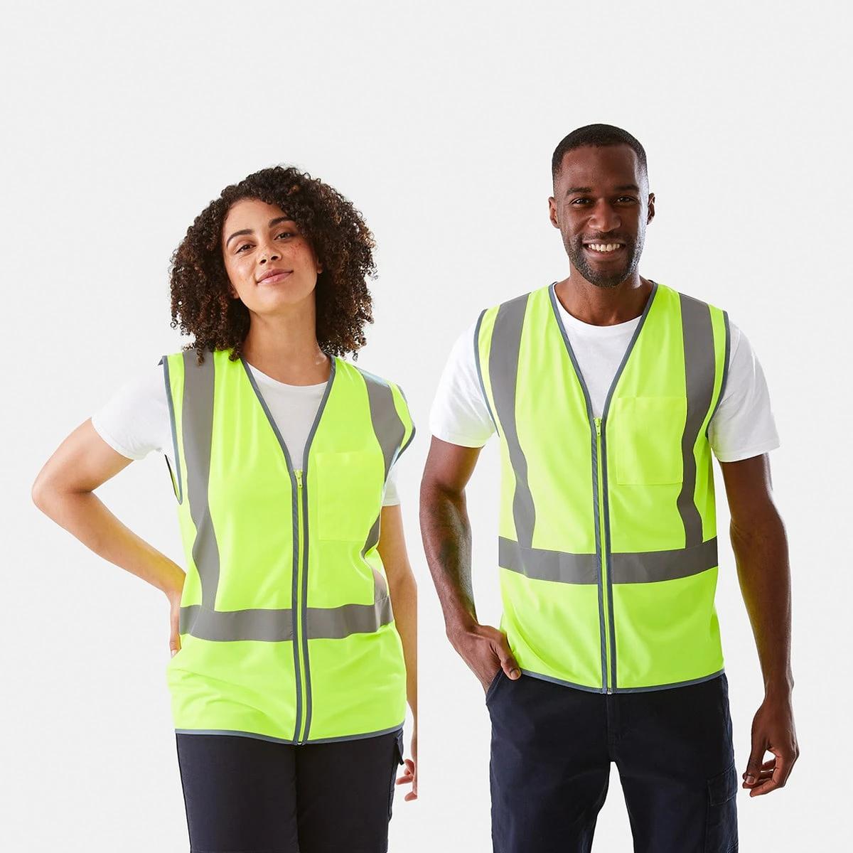 1 Workwear Hi-Visibility Vest FLURO YELLOW, 1 of 10