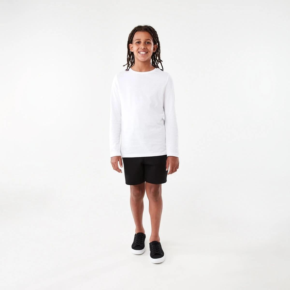 6 Active Kids Sweat Shorts Black, 6 of 9