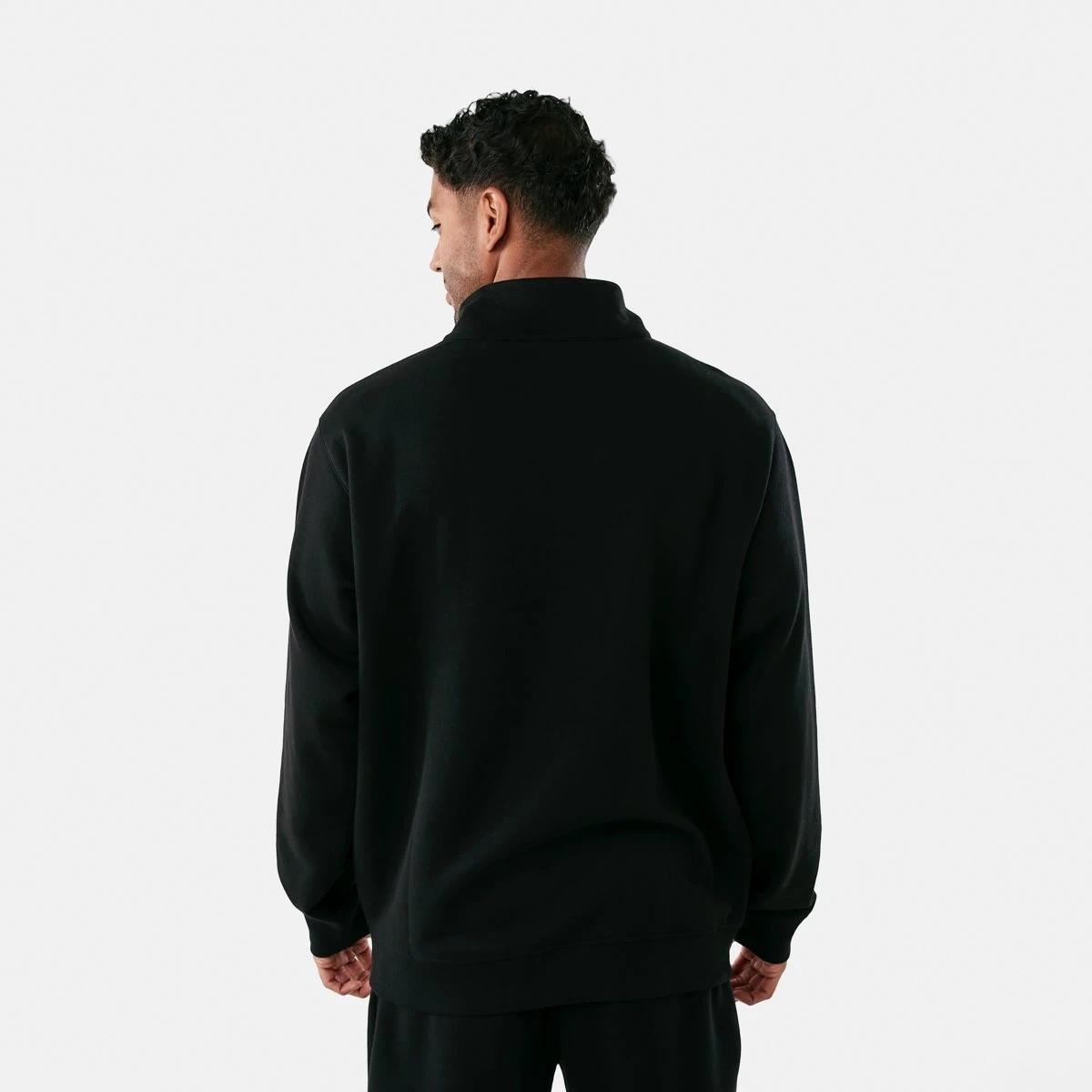 3 Active Mens Half Zip Pullover Black, 3 of 6