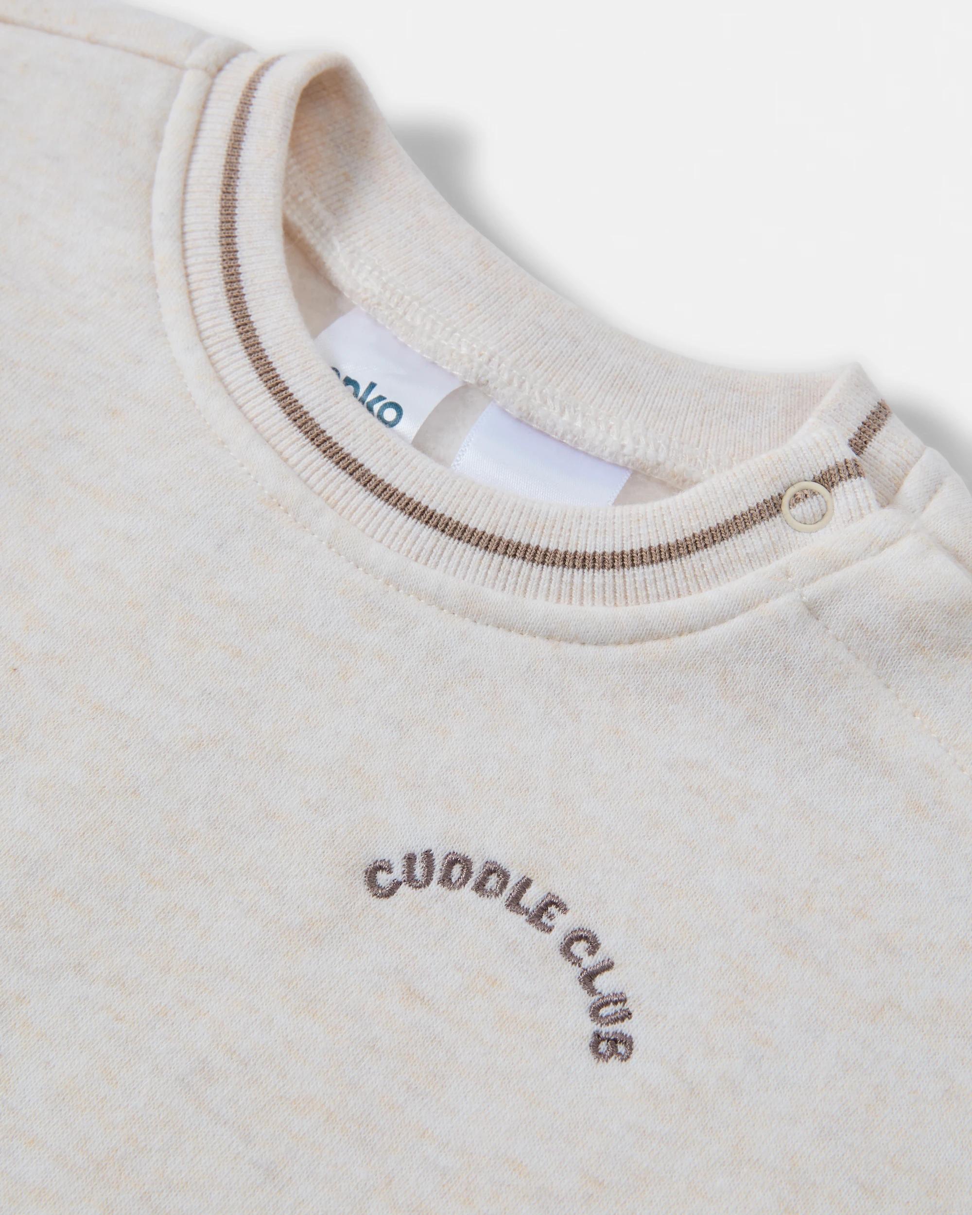 3 Australian Cotton Fleece Coverall Wht Cddle, 3 of 4