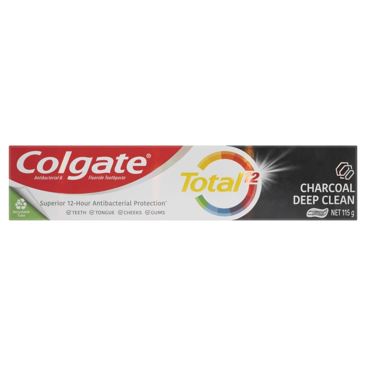6 Colgate Total Active Prevention Deep Clean with Charcoal Toothpaste, 6 of 10