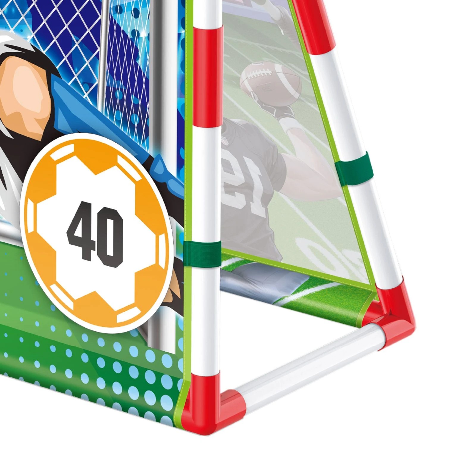 6 Ausway Kids Soccer Goal Net Target Game Childrens Football Pitching Practice, 6 of 7