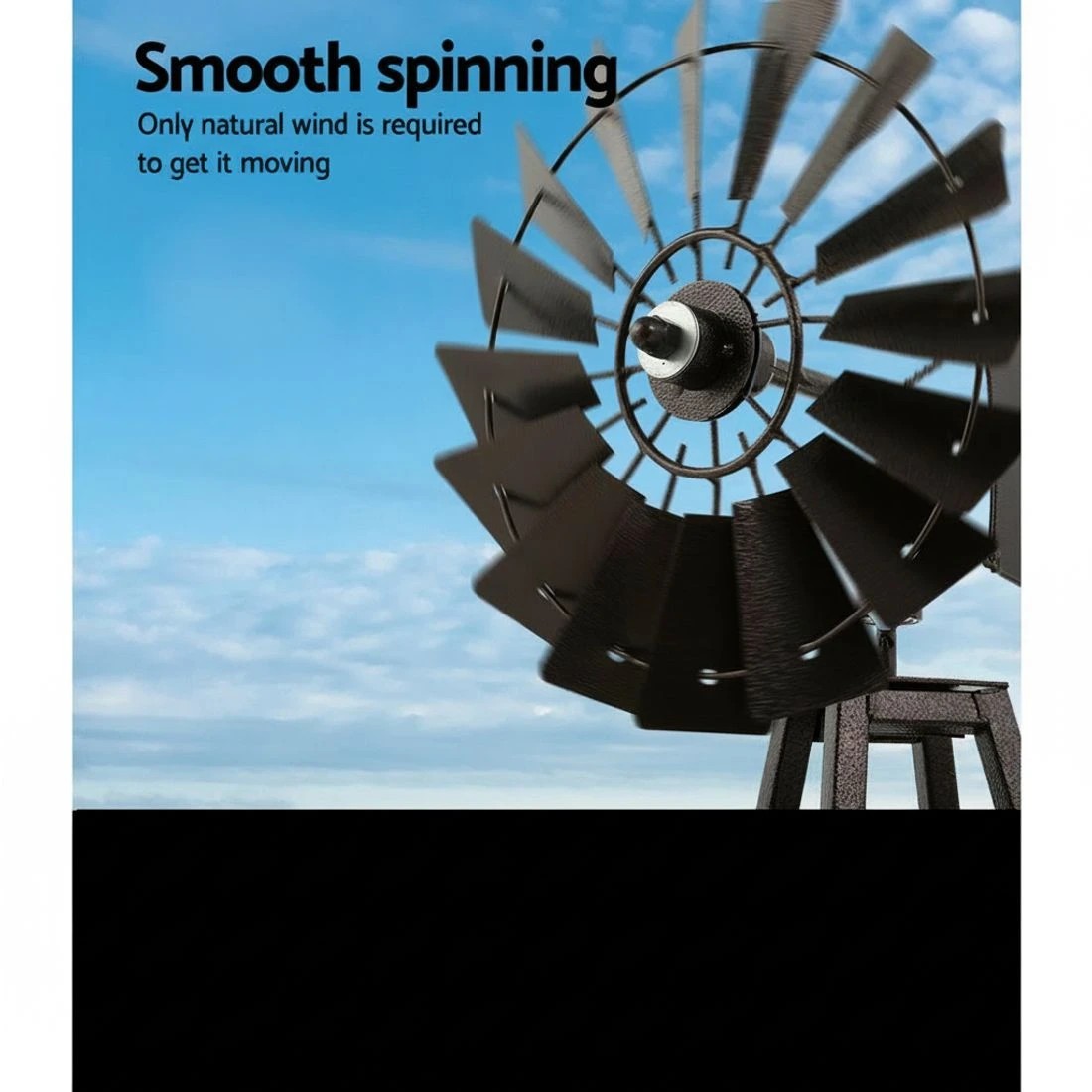 6 Gardeon Garden Windmill 160cm Metal Ornaments Outdoor Decor Ornamental Wind Mill - Multi, 6 of 6