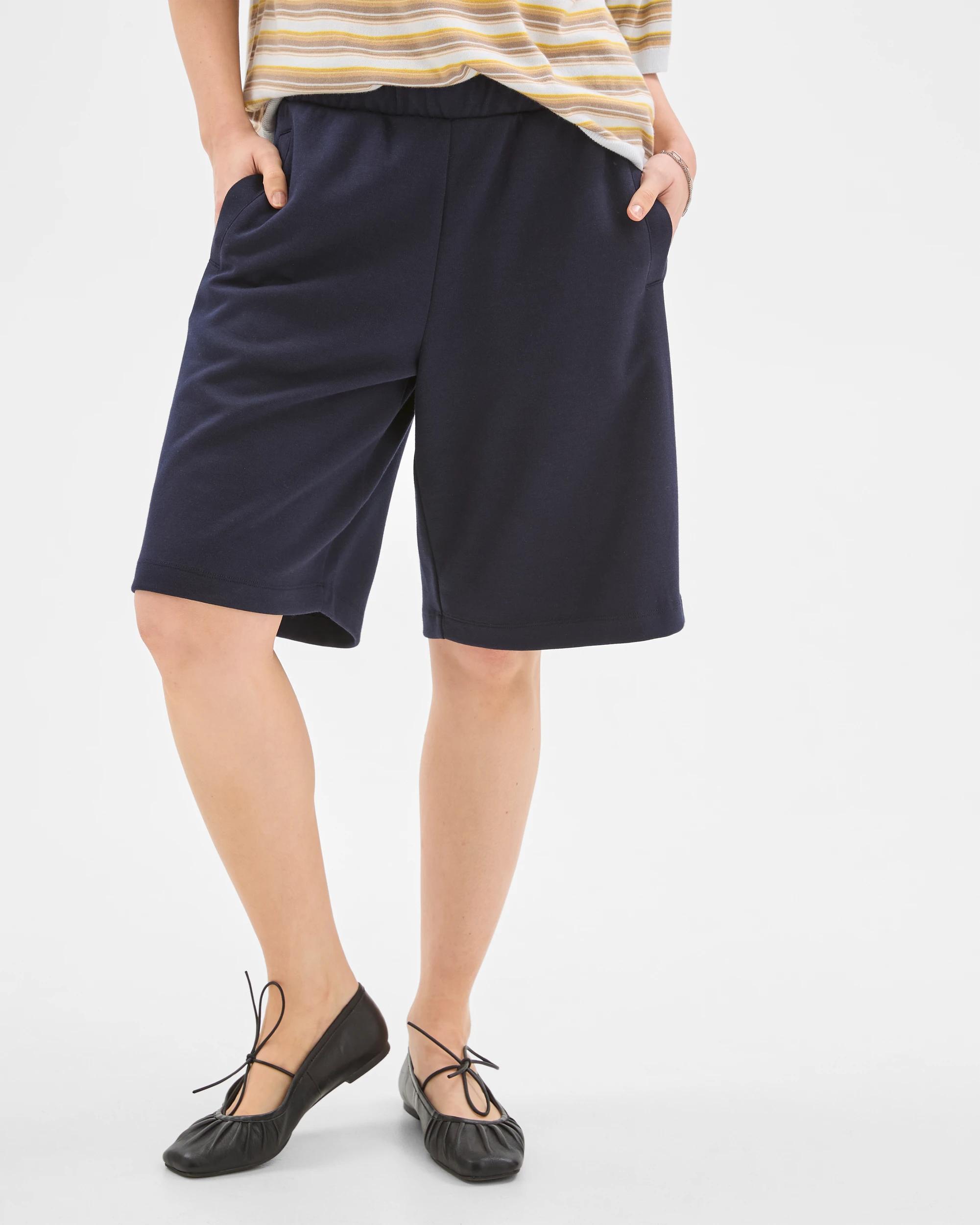 4 Lily Loves Fleece Shorts DEEP NAVY, 4 of 6