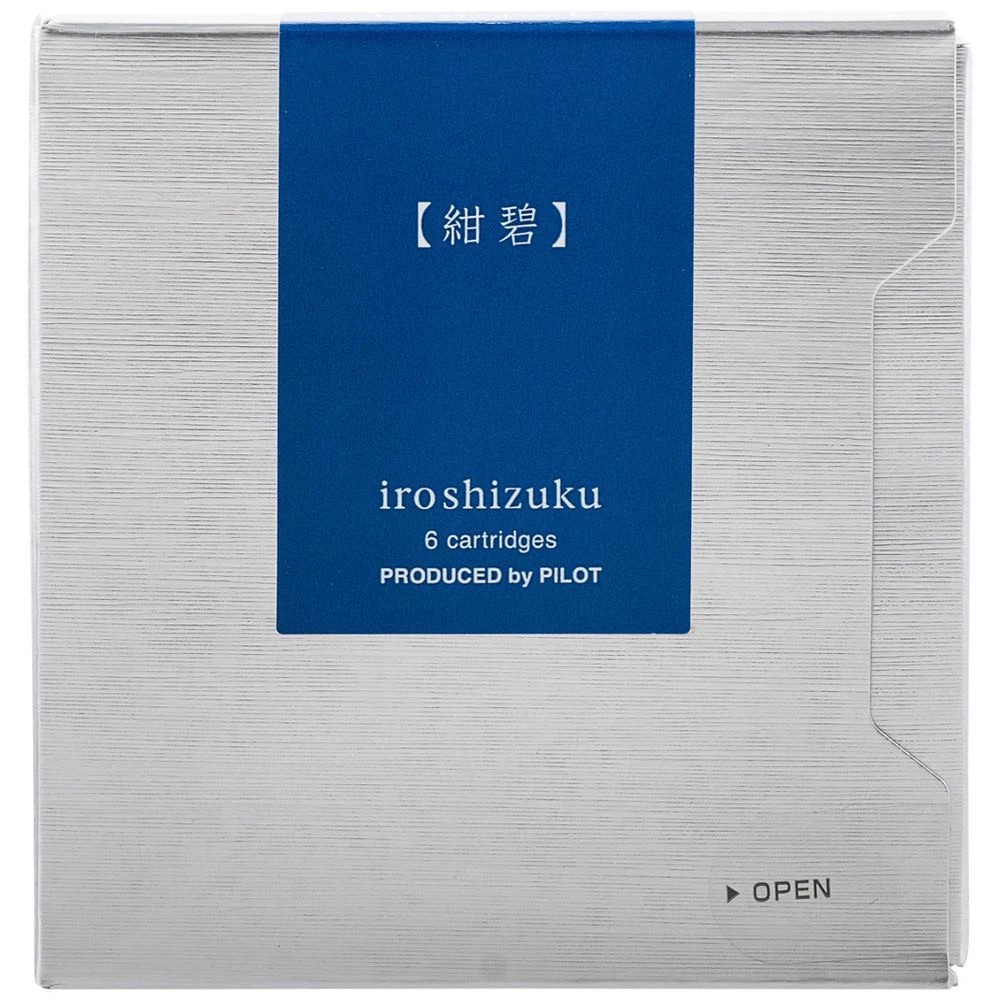 3 Iroshizuku Fountain Pen Ink Cartridge Deep Cerulean Blue 6Pk, 3 of 3