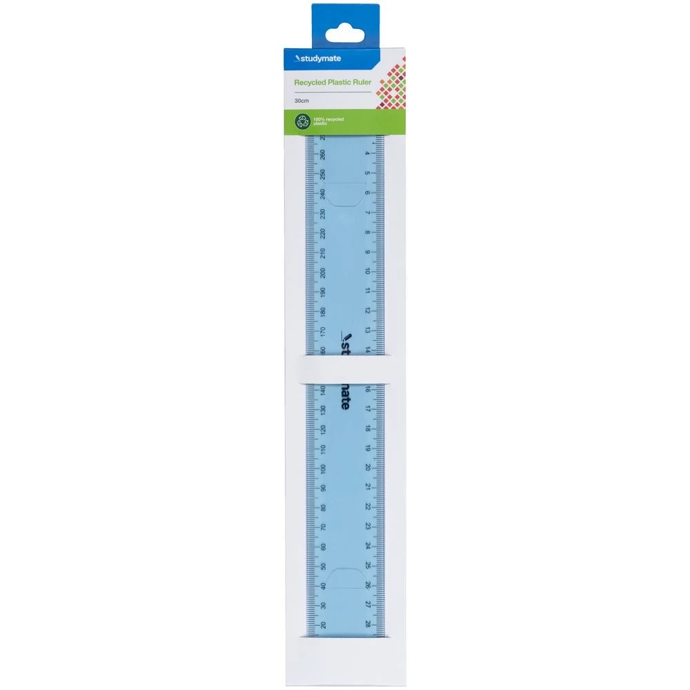 2 Studymate Ruler 30cm Fluoro Blue, 2 of 2
