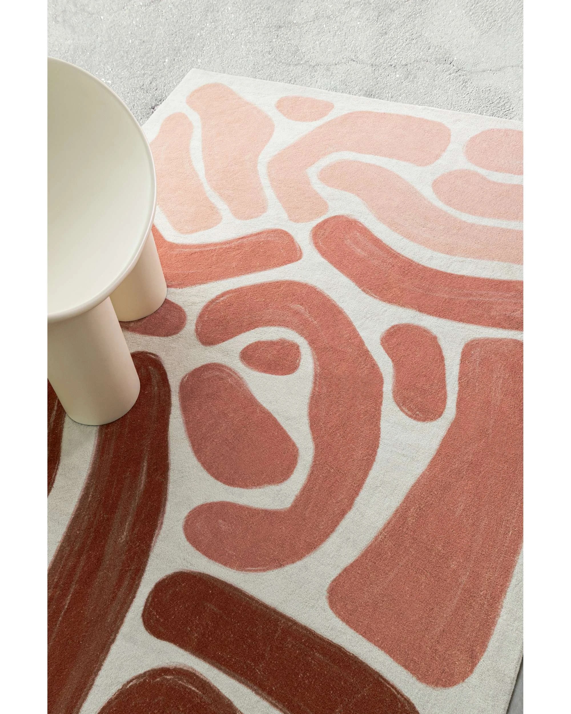 3 Loopsie Sapa Abstract Washable Rug-230cm x 160cm - Pink, 3 of 8