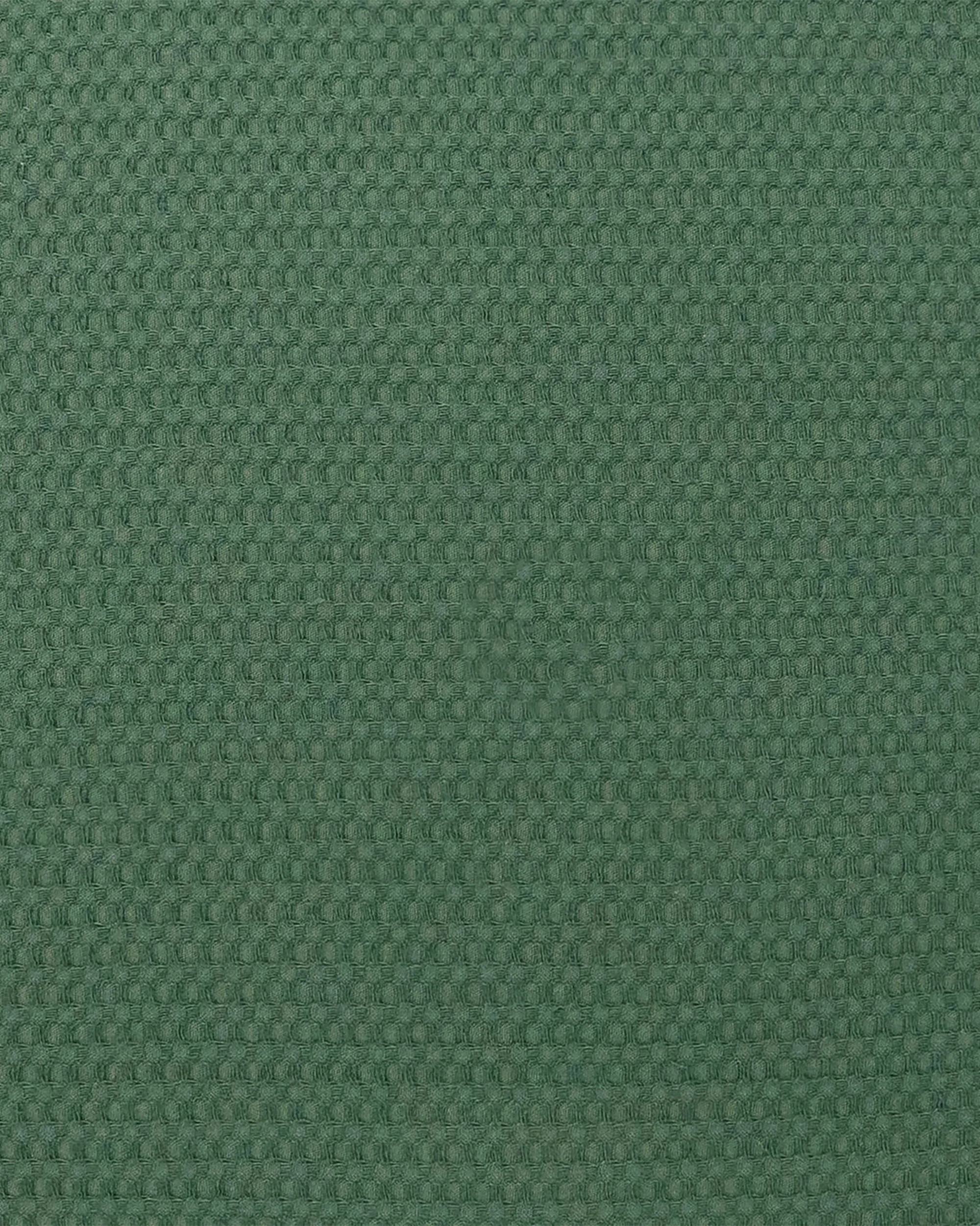 5 Bambury Milo Cotton Soft Waffle Textured Throw Juniper - Green, 5 of 5