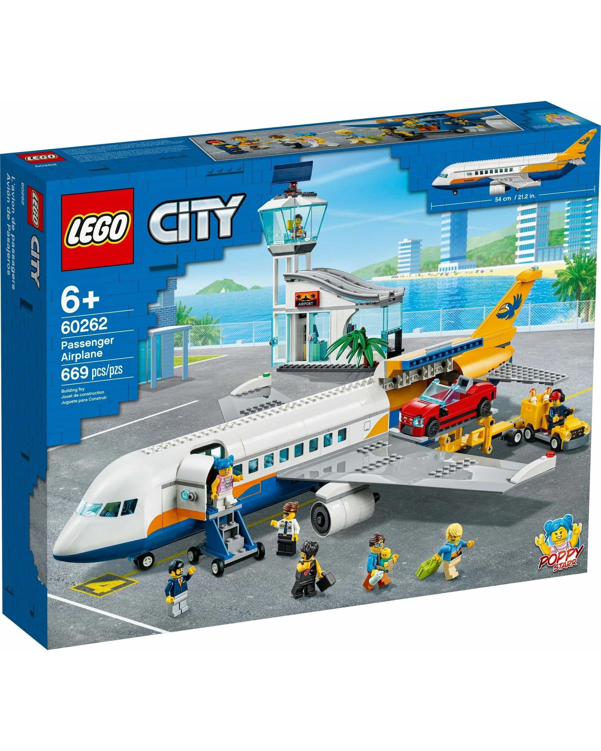 1 LEGO 60262 City Passenger Airplane: Airport Playset, 1 of 5