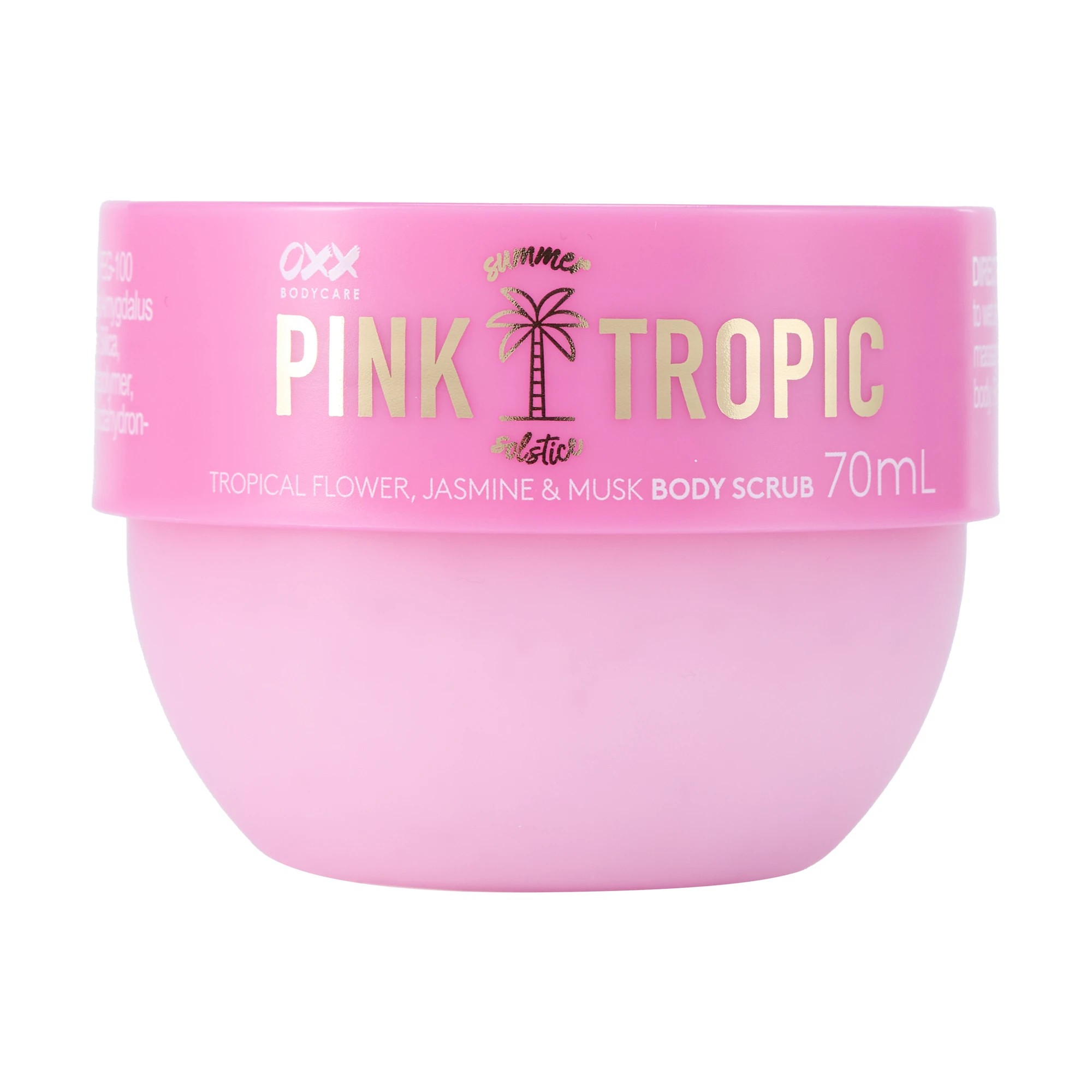 1 OXX Bodycare Pink Tropic Summer Solstice Body Scrub 70ml - Tropical Flower, Jasmine and Musk, 1 of 6
