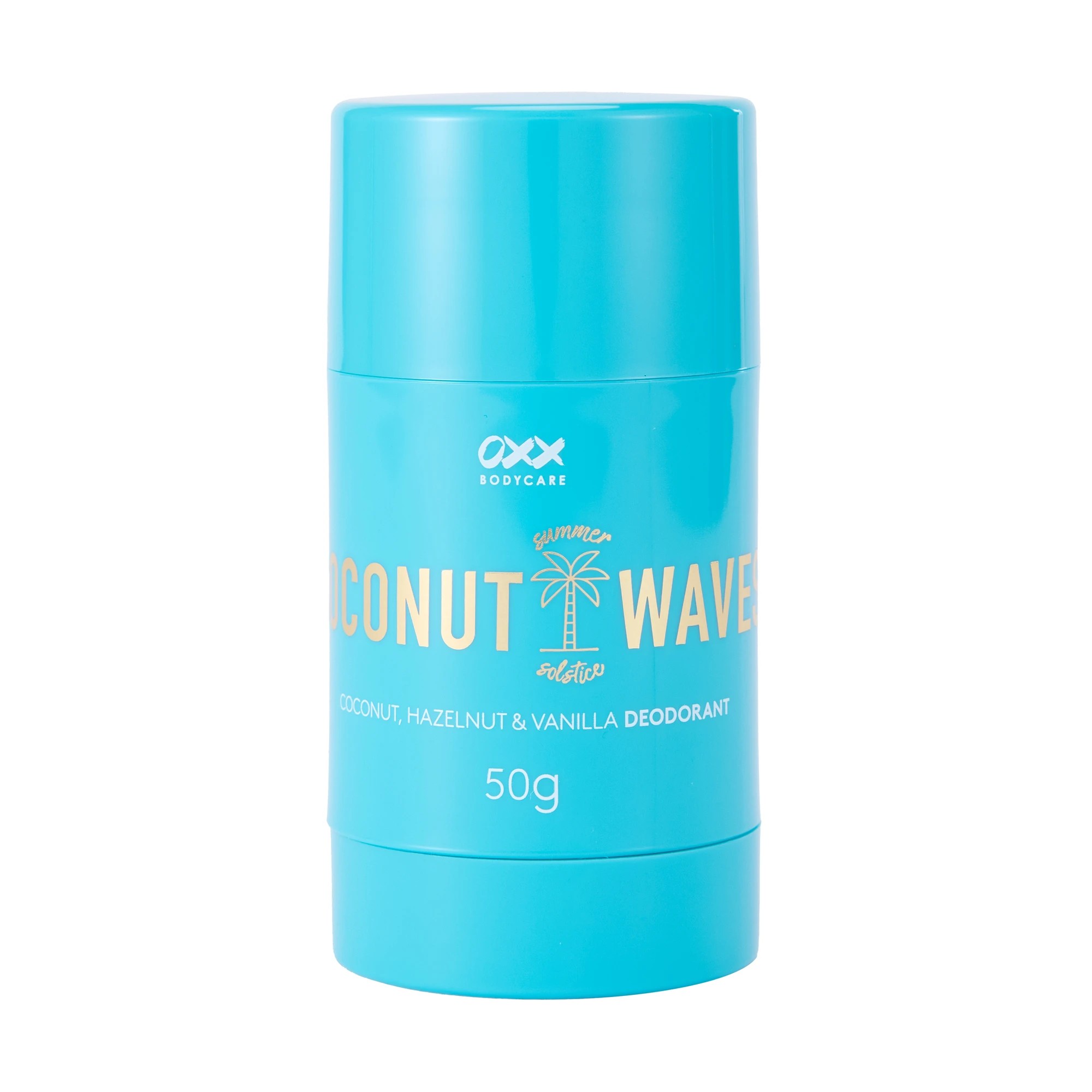 1 OXX Bodycare Coconut Waves Summer Solstice Deodorant 50g - Coconut, Hazelnut and Vanilla Scent, 1 of 5