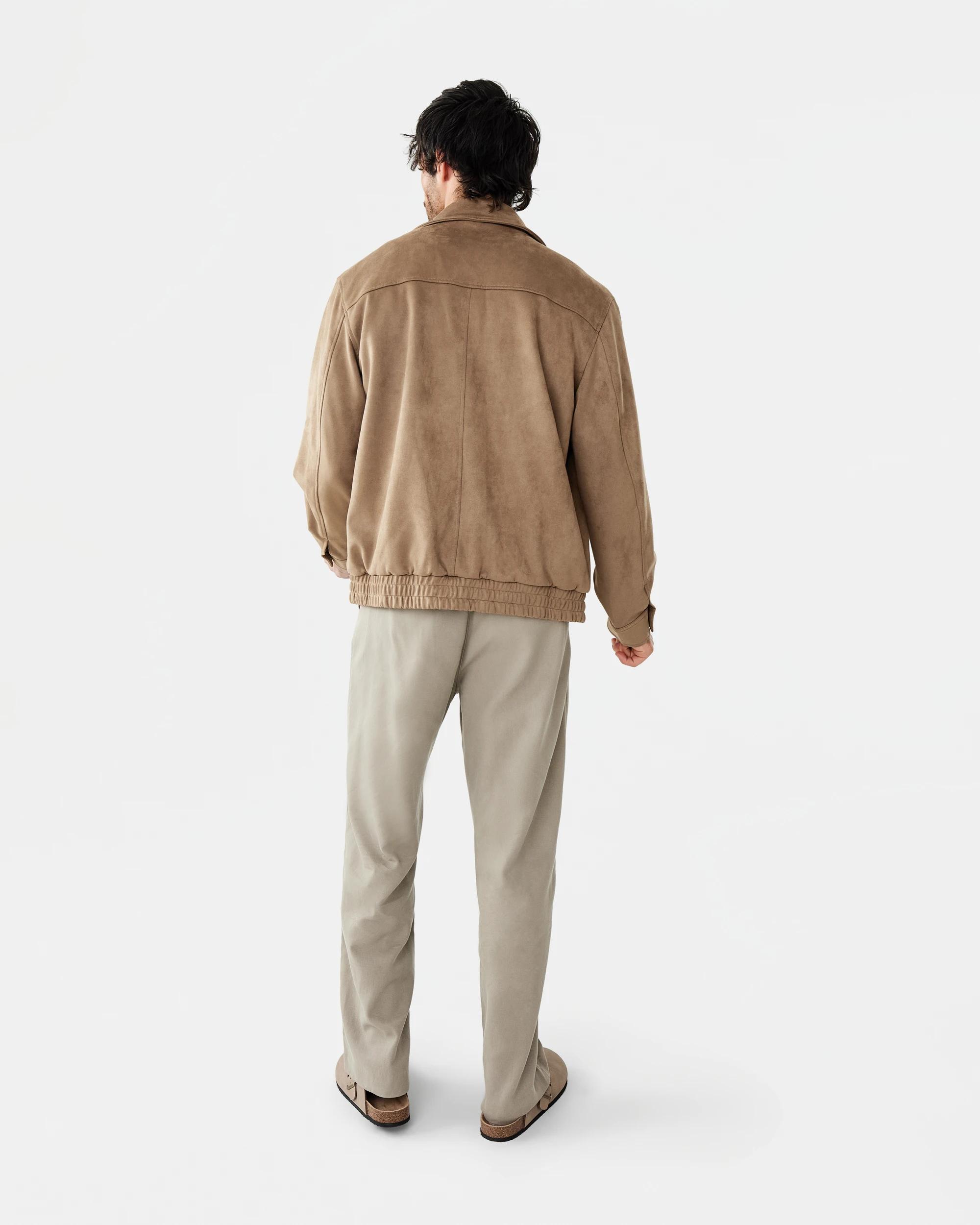 5 Suedette Bomber Jacket Brn Clay, 5 of 10
