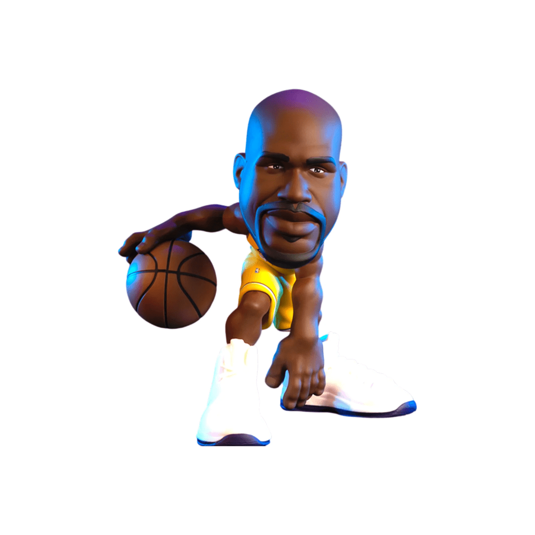 2 NBA BASKETBALL Minis Legends Figure Toy 6in NBA Action Figure Shaq ONeal - Yellow, 2 of 3