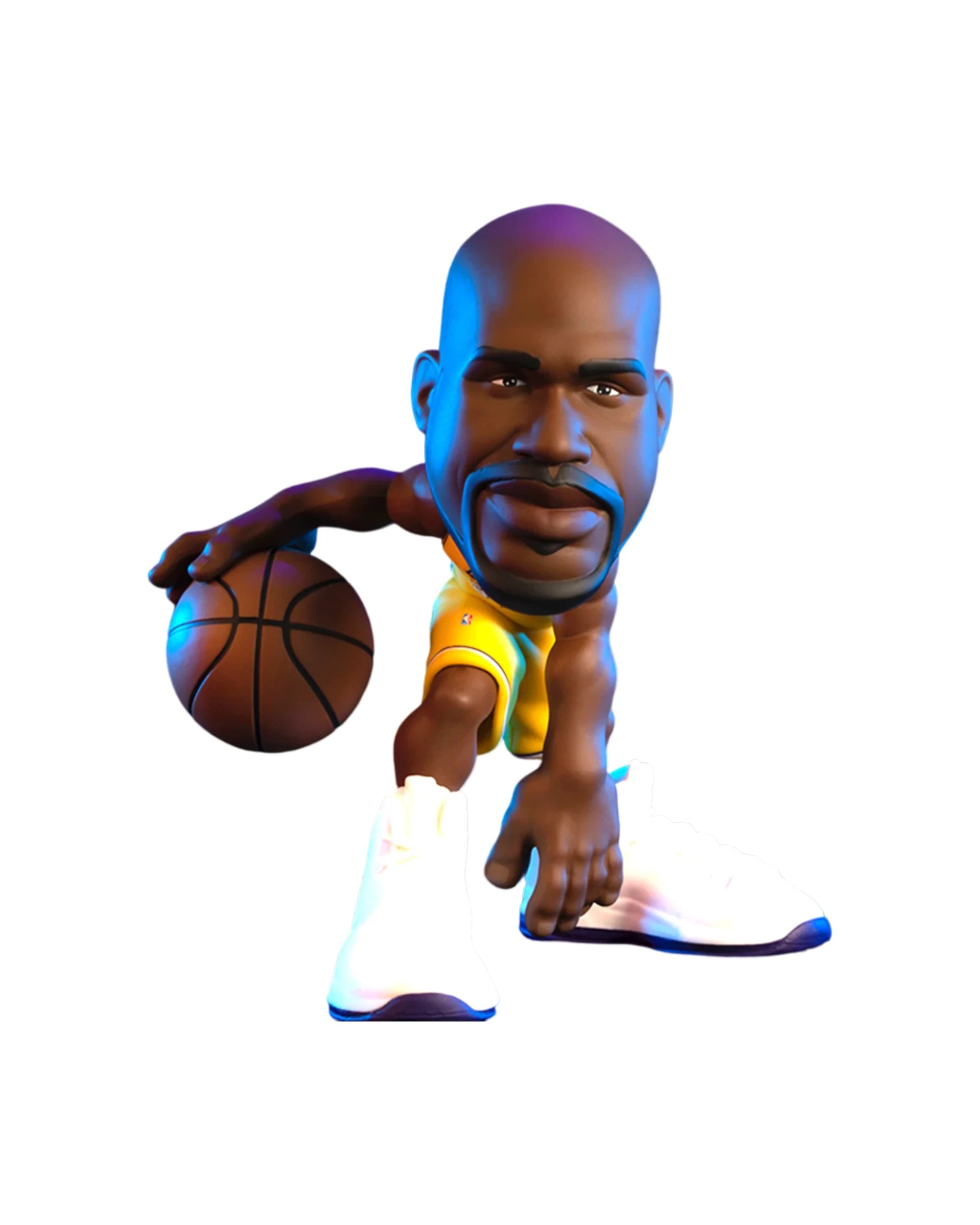 2 NBA BASKETBALL Minis Legends Figure Toy 6in NBA Action Figure Shaq ONeal - Yellow, 2 of 3