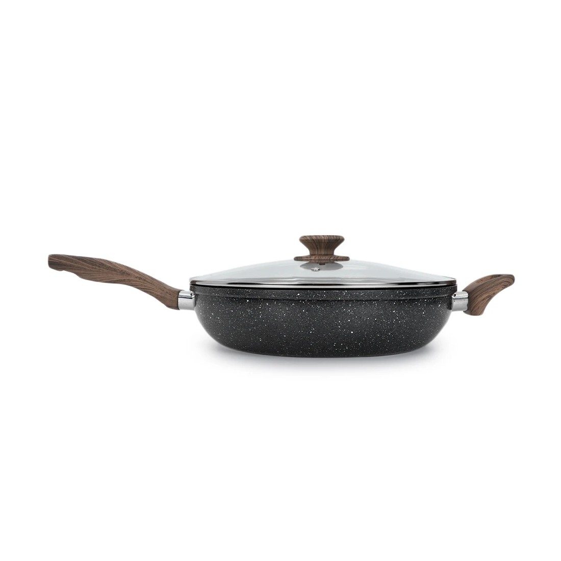 2 30cm Wood Look Non-Stick Saute Pan, 2 of 7