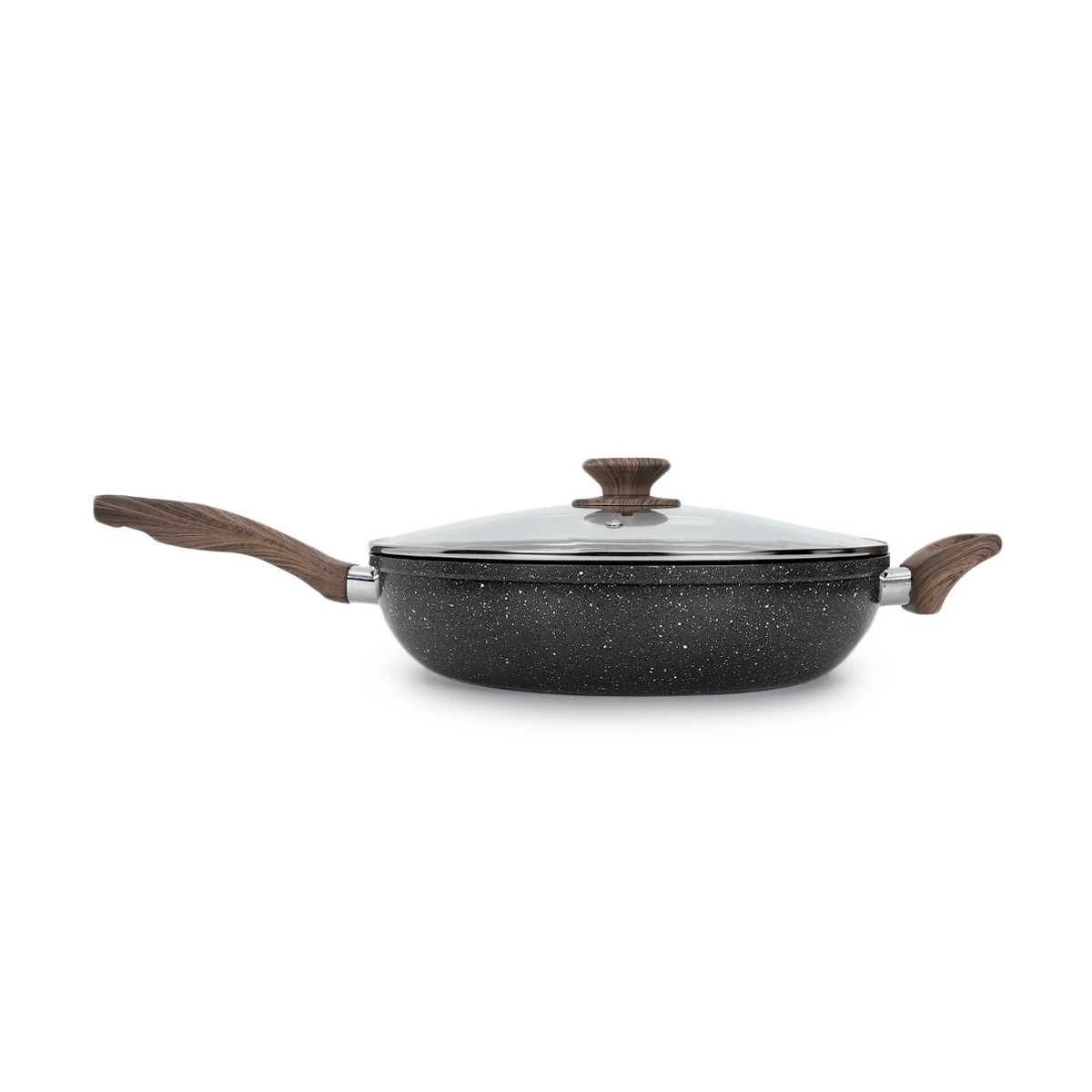 2 30cm Wood Look Non-Stick Saute Pan, 2 of 7
