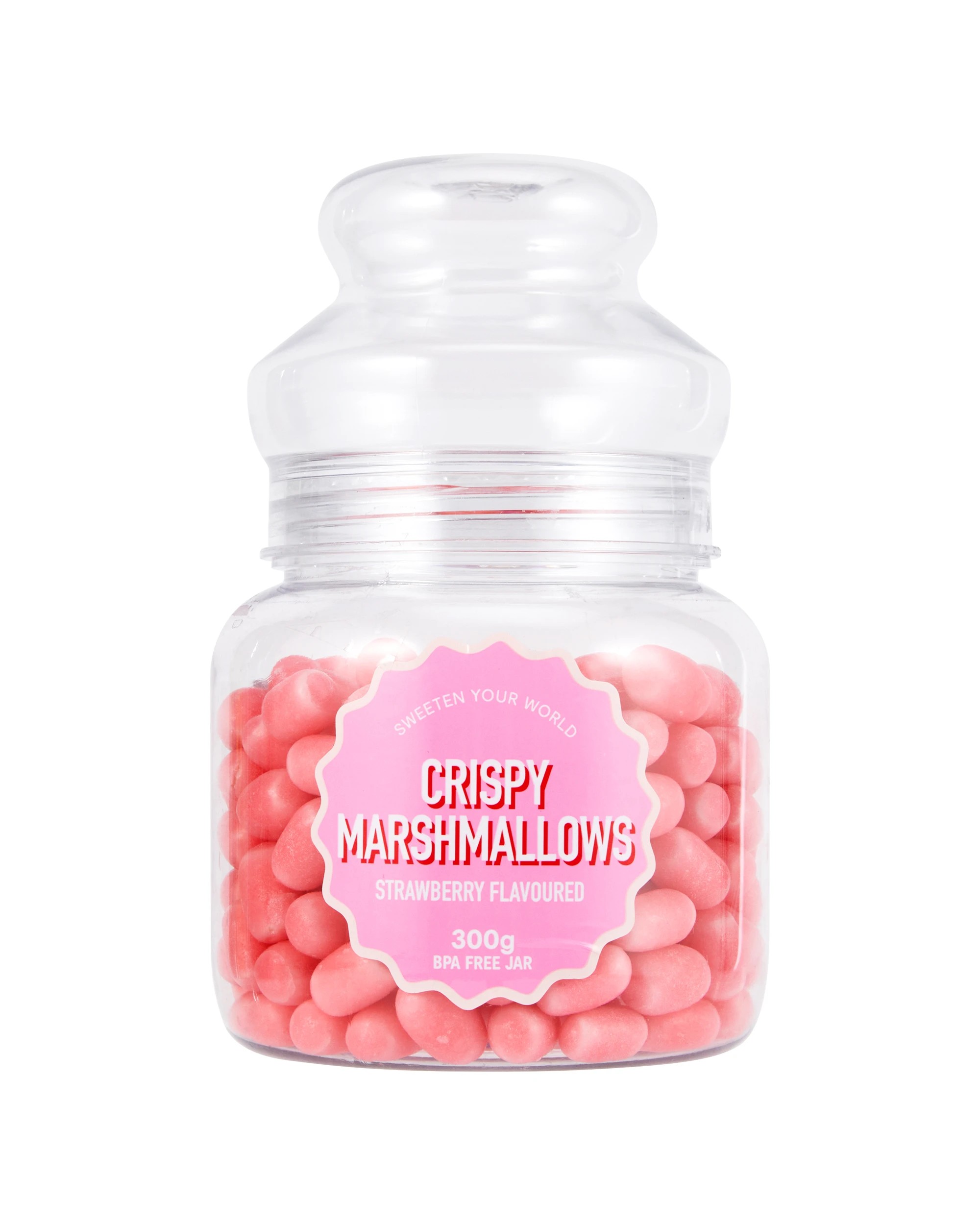 1 Strawberry Flavoured Crispy Marshmallows Jar 300g, 1 of 5