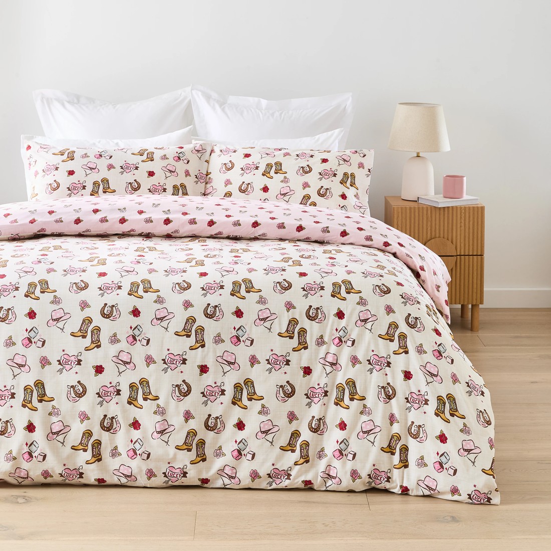 1 Rodeo Cotton Rich Reversible Quilt Cover Set - Queen Bed, 1 of 7