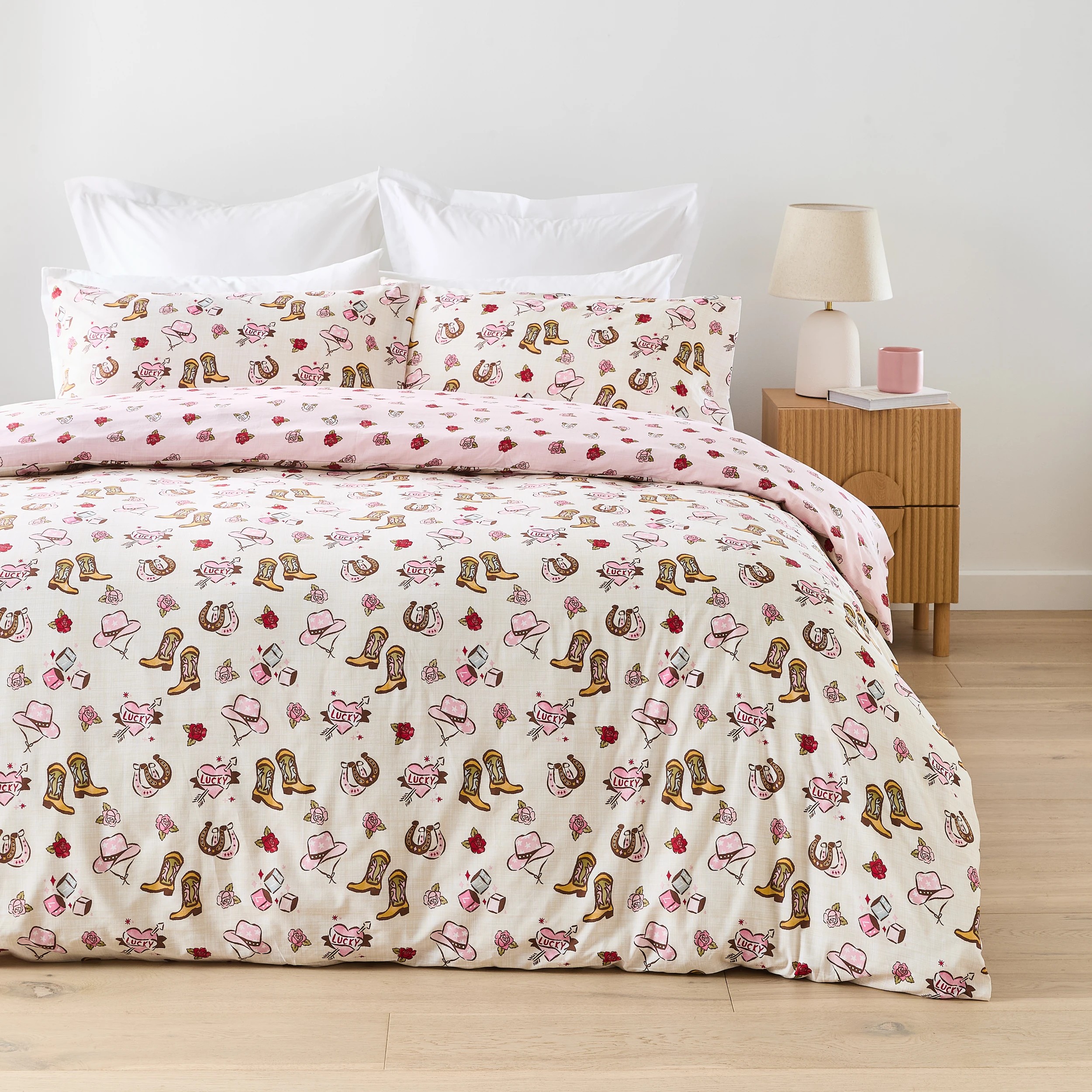 1 Rodeo Cotton Rich Reversible Quilt Cover Set - Queen Bed, 1 of 7